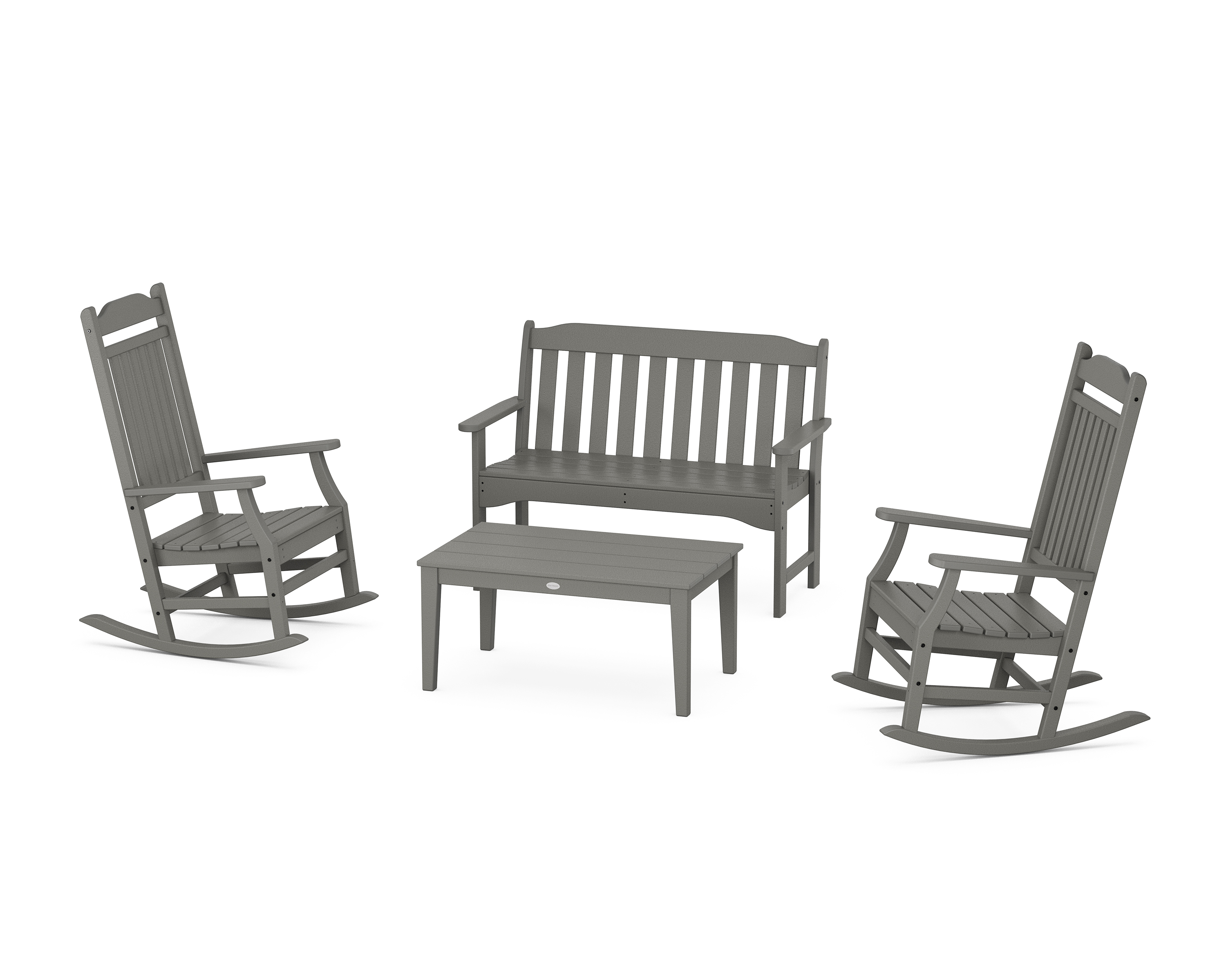 POLYWOOD Cottage Rocking Chair 4-Piece Porch Set