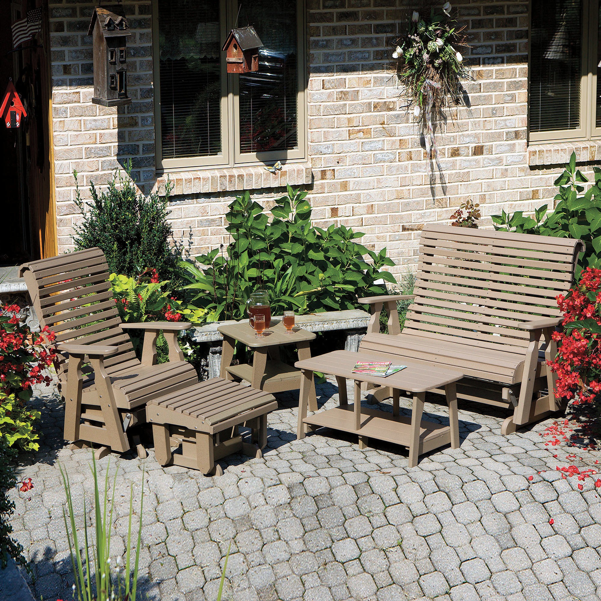 Amish Craft Poly Rollback 5pc Glider Set