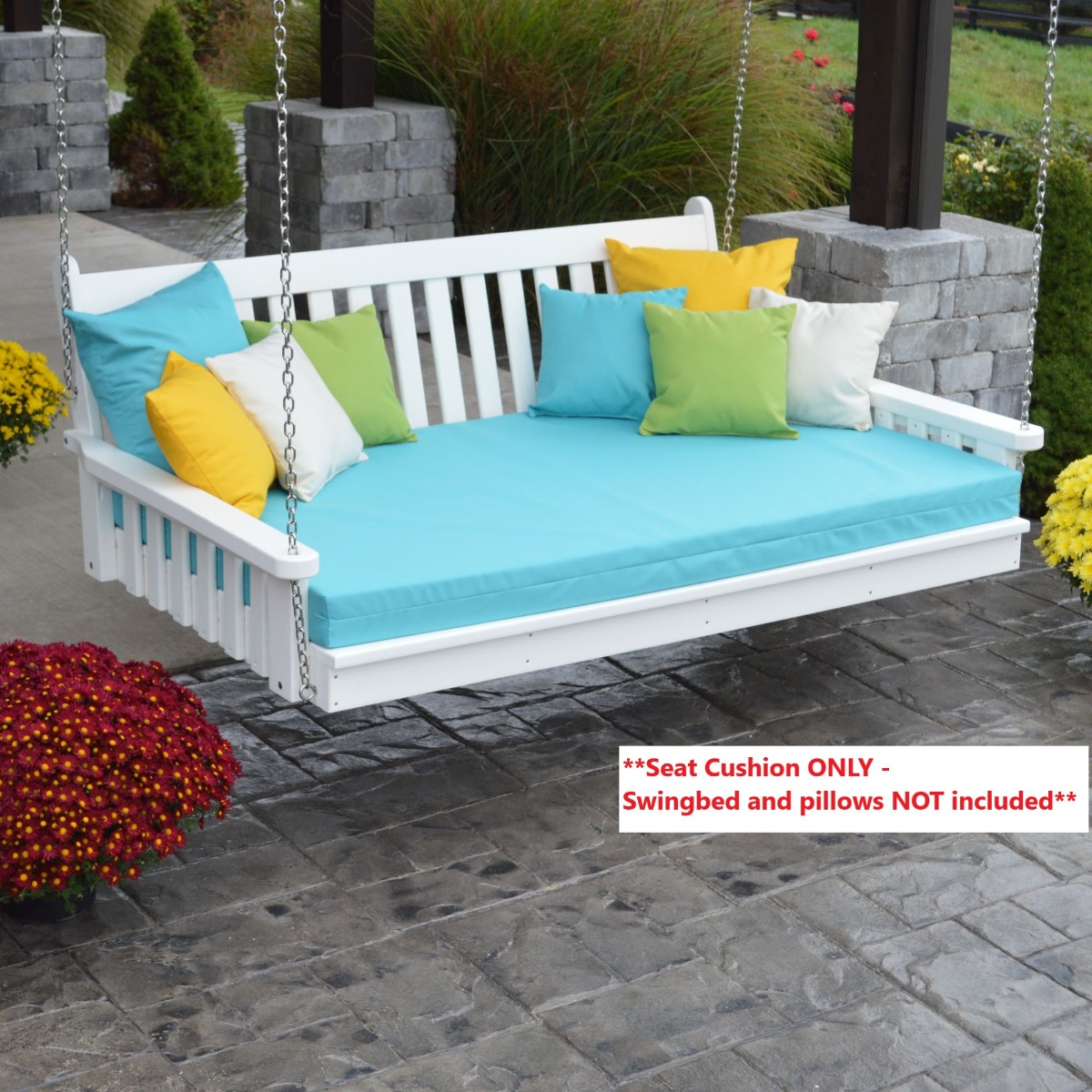 A&L Furniture 6 ft Swing Bed Cushion (4 in Thick)