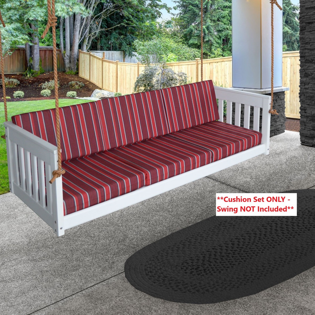 A&L Furniture 75 in Mission Deep Seating Full Cushion Set