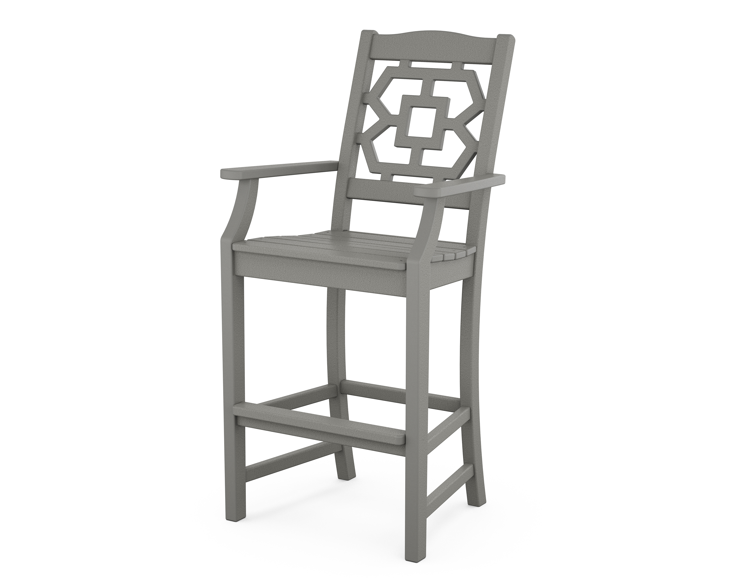 POLYWOOD Chinoiserie Bar Arm Chair