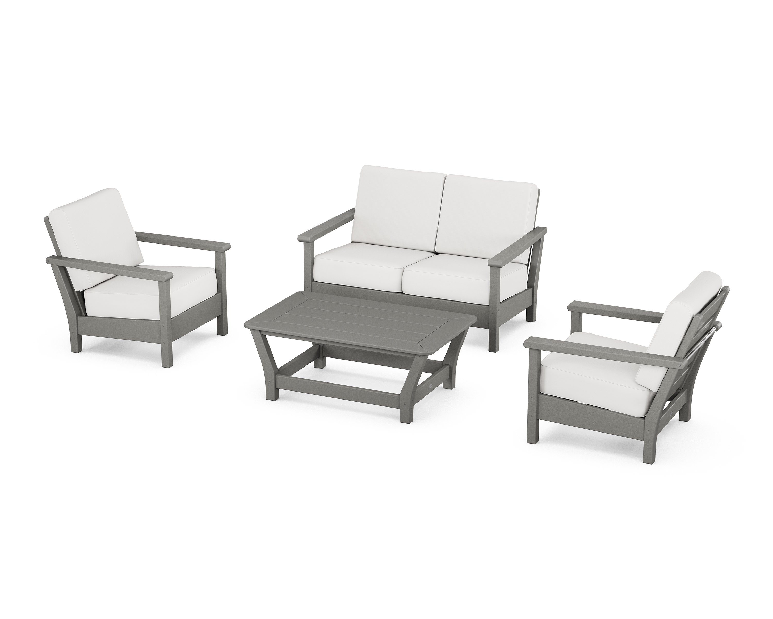 POLYWOOD Harbour 4-Piece Deep Seating Set