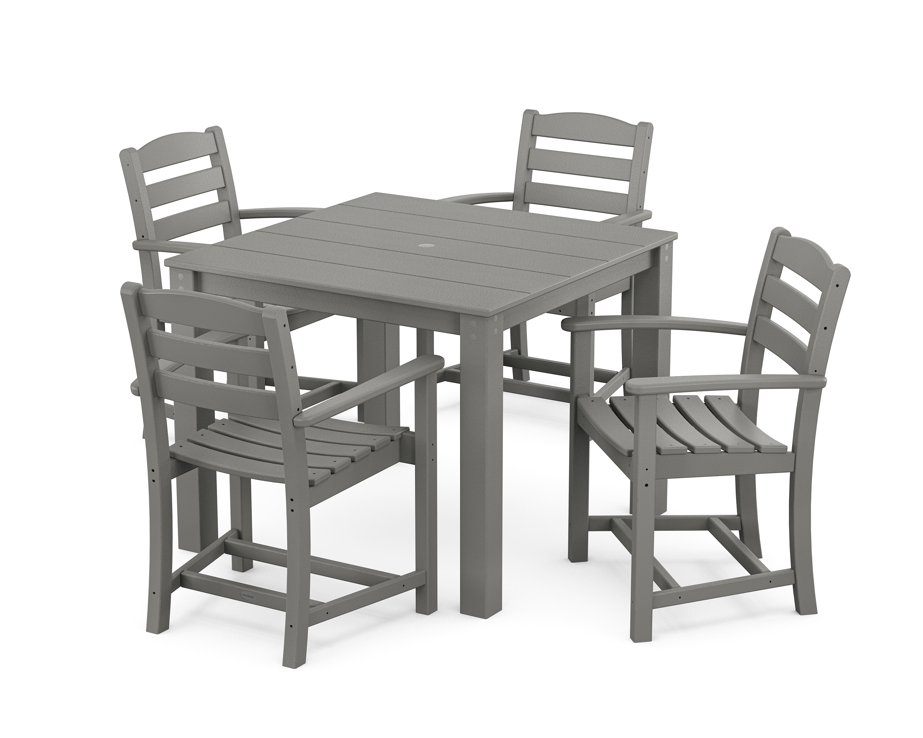 POLYWOOD La Casa Cafe' 5-Piece Parsons Dining Set