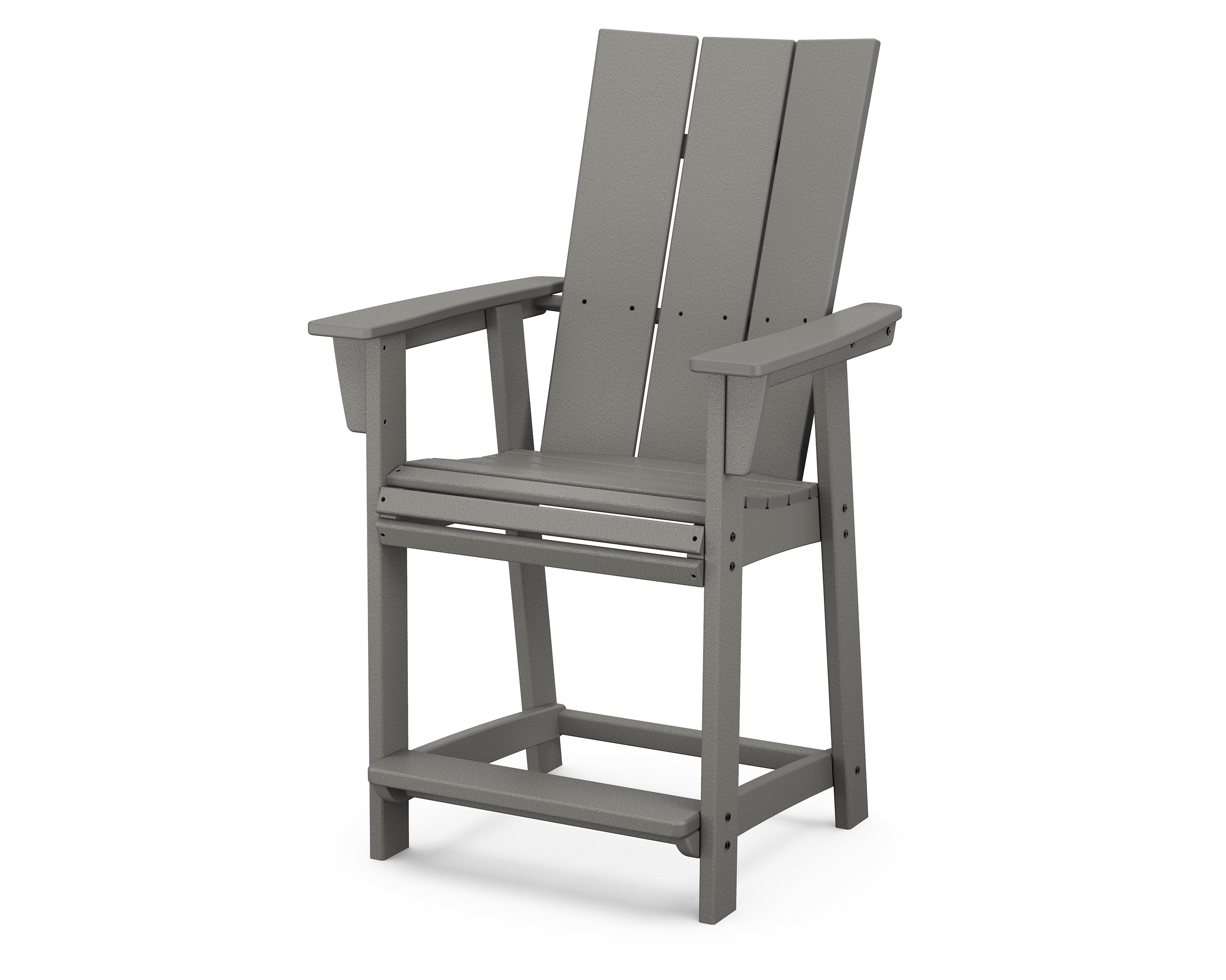 POLYWOOD Modern Curveback Adirondack Counter Chair