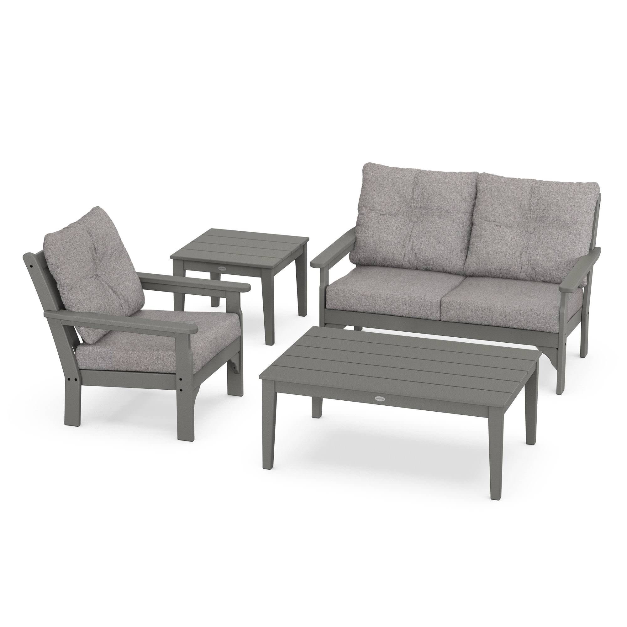 POLYWOOD® Vineyard 4-Piece Deep Seating Set