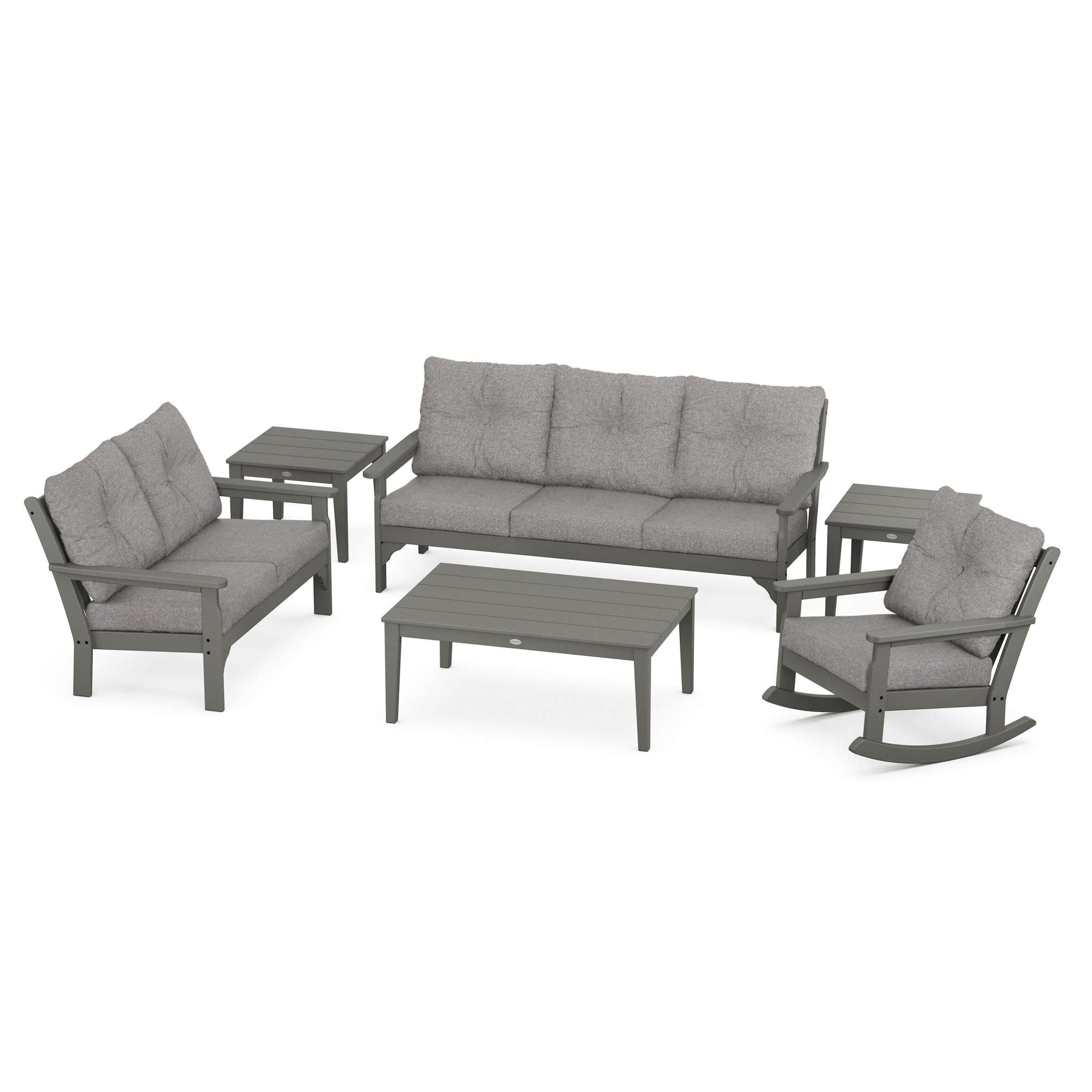 POLYWOOD® Vineyard 6-Piece Deep Seating Set
