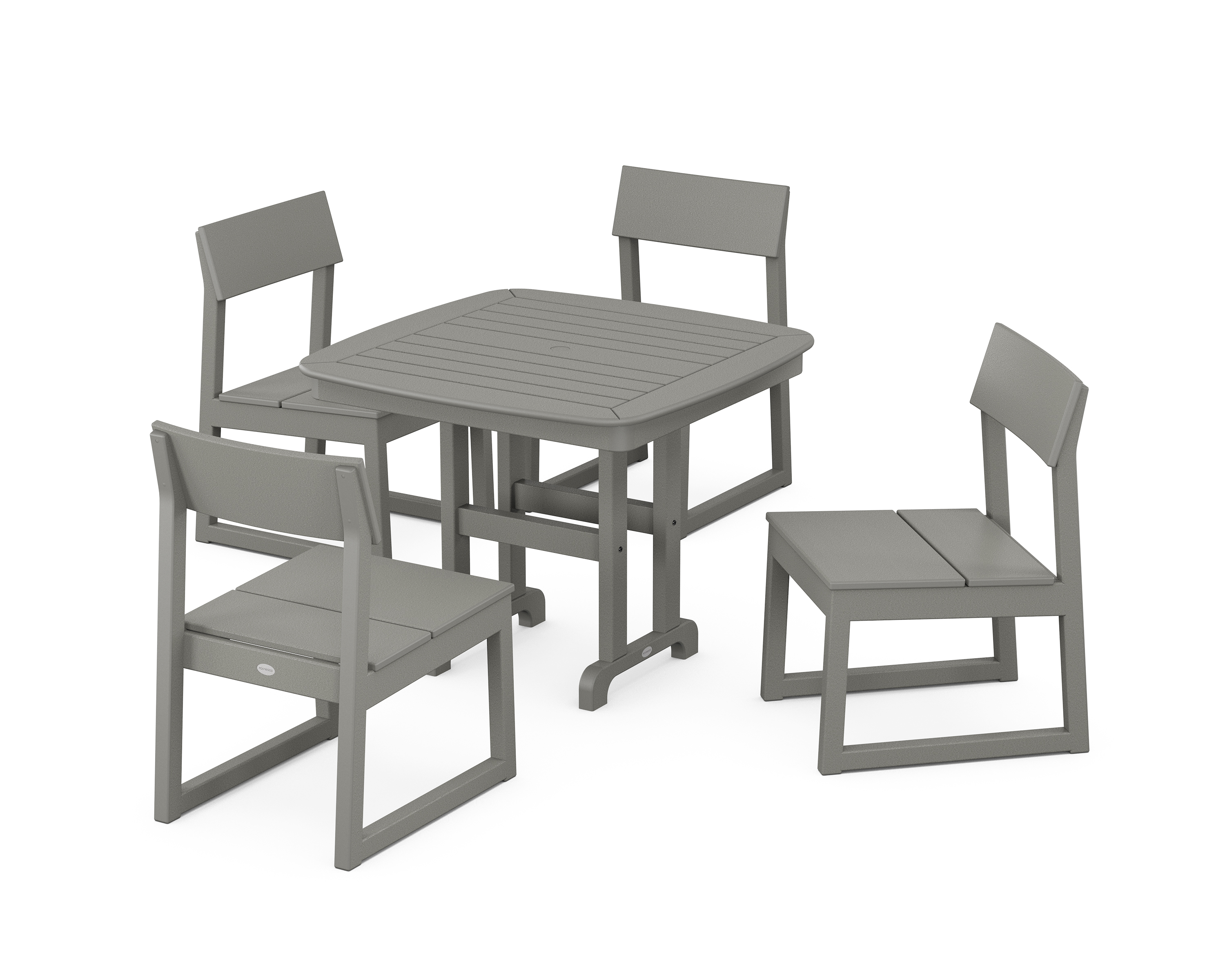 POLYWOOD EDGE Side Chair 5-Piece Dining Set