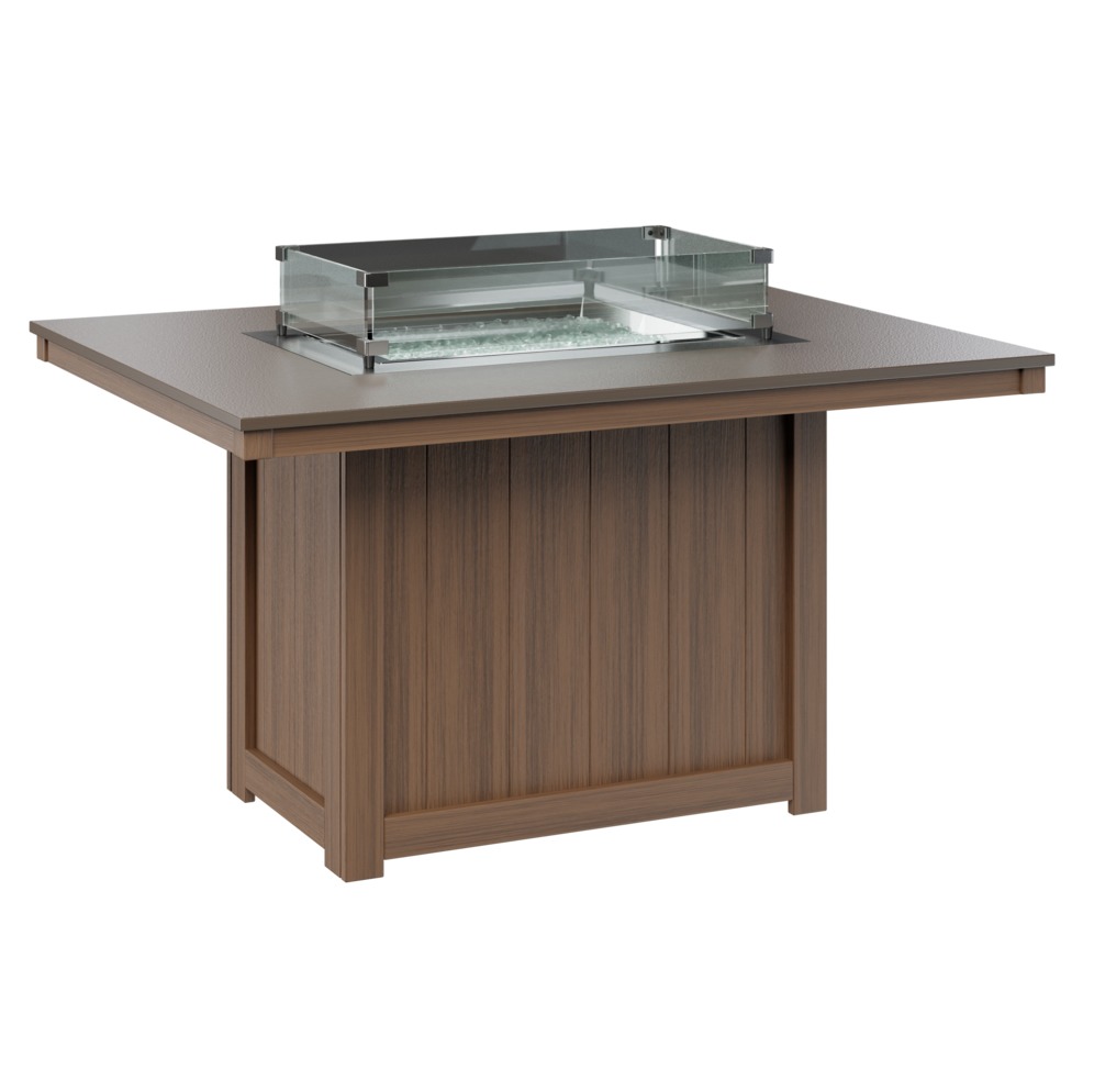 Berlin Gardens Donoma Hammered Finish 42 x 54 in Dining Fire Table