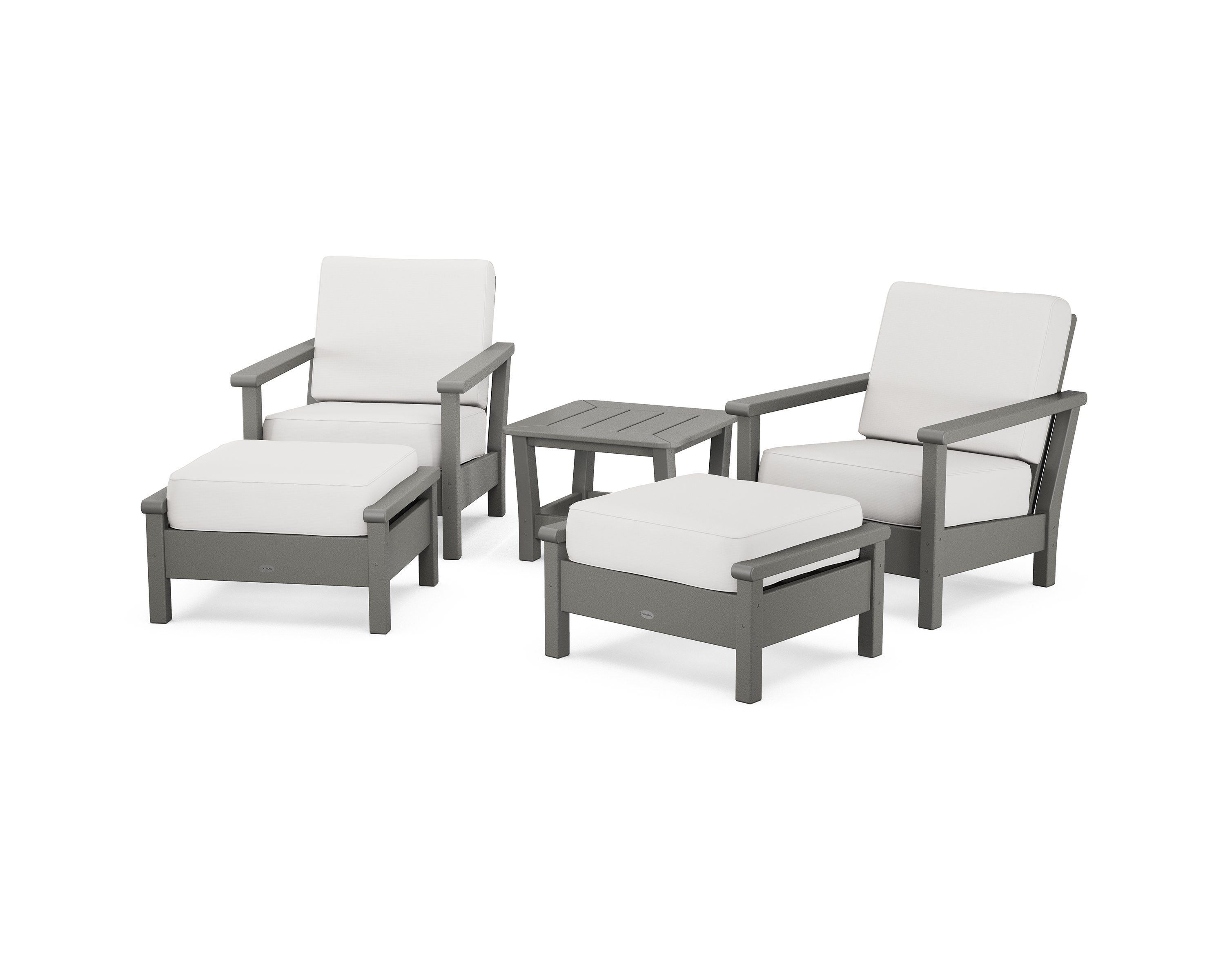 POLYWOOD Harbour 5-Piece Deep Seating Chair Set