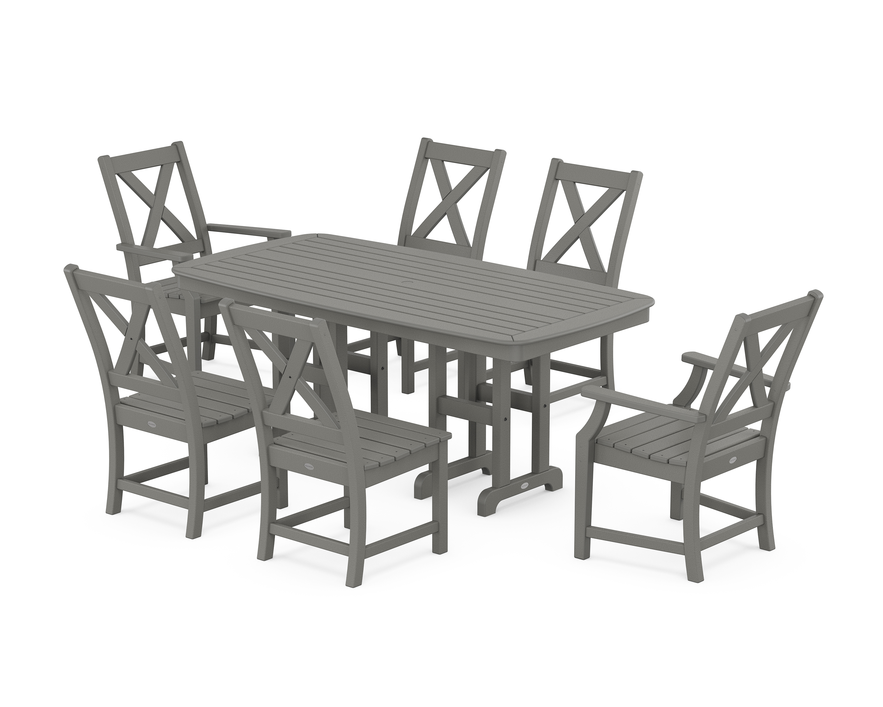 POLYWOOD Braxton 7-Piece Dining Set