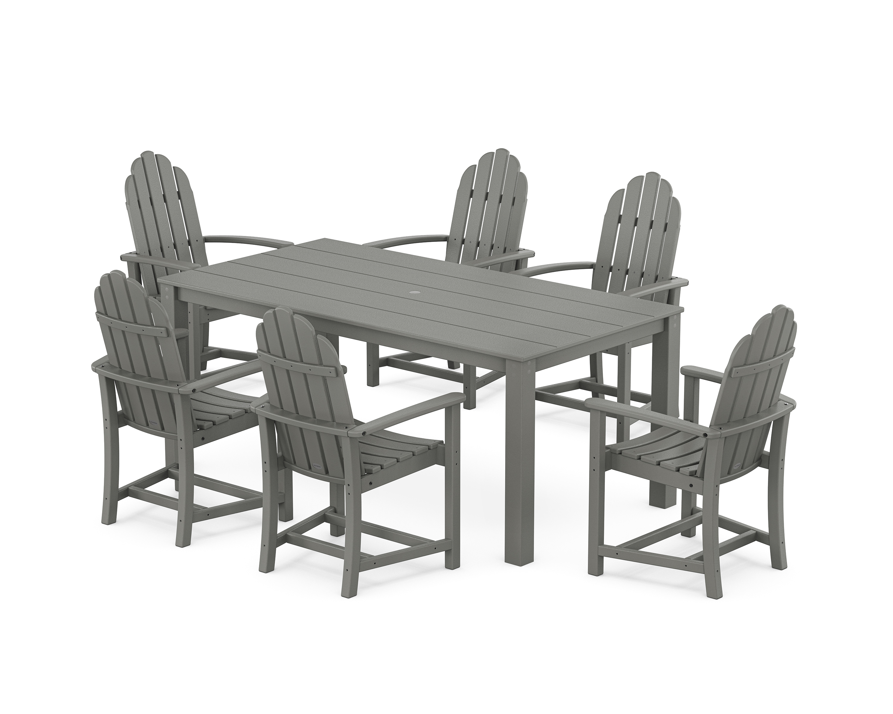 POLYWOOD Classic Adirondack 7-Piece Parsons Dining Set