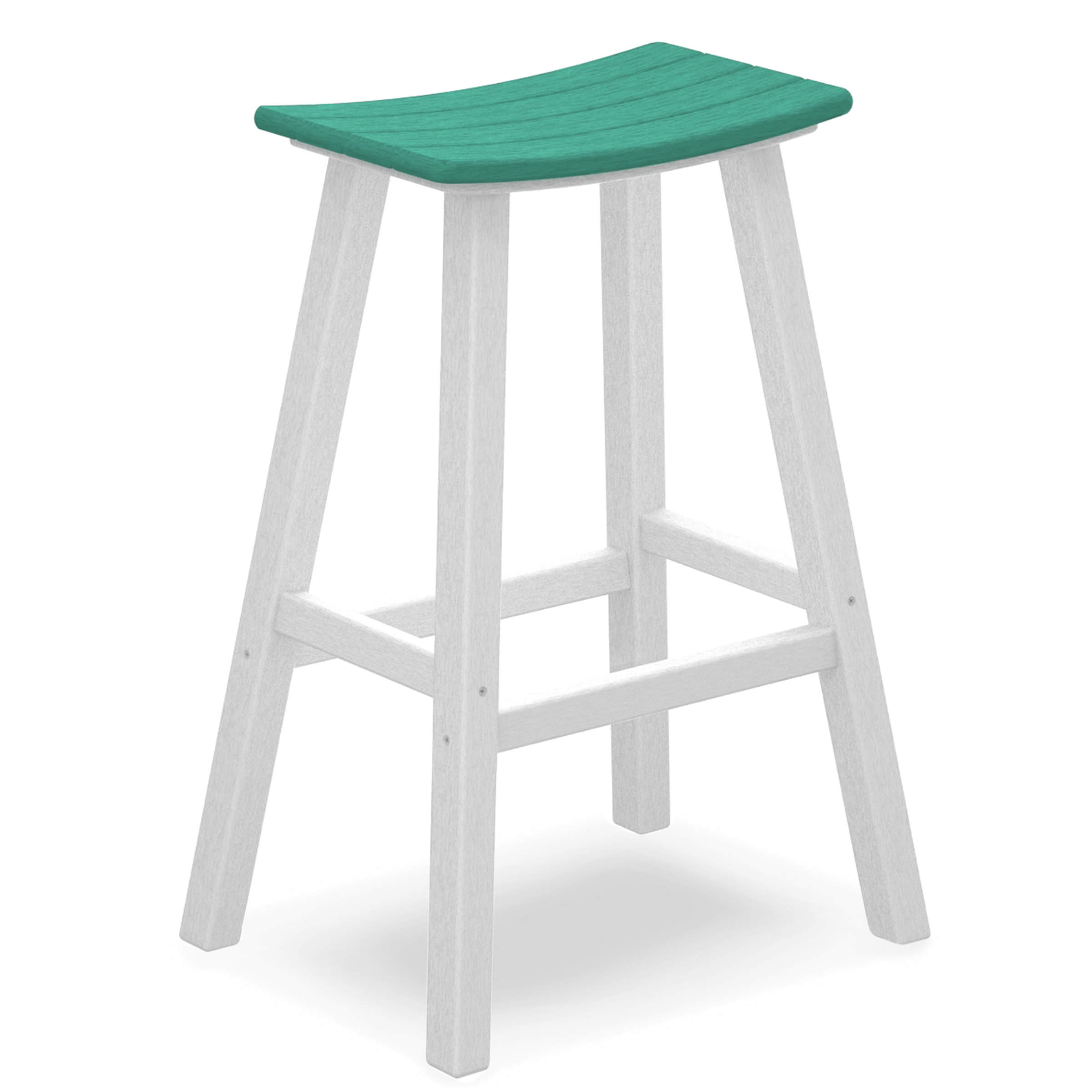 POLYWOOD Contempo 30 in Saddle Bar Stool