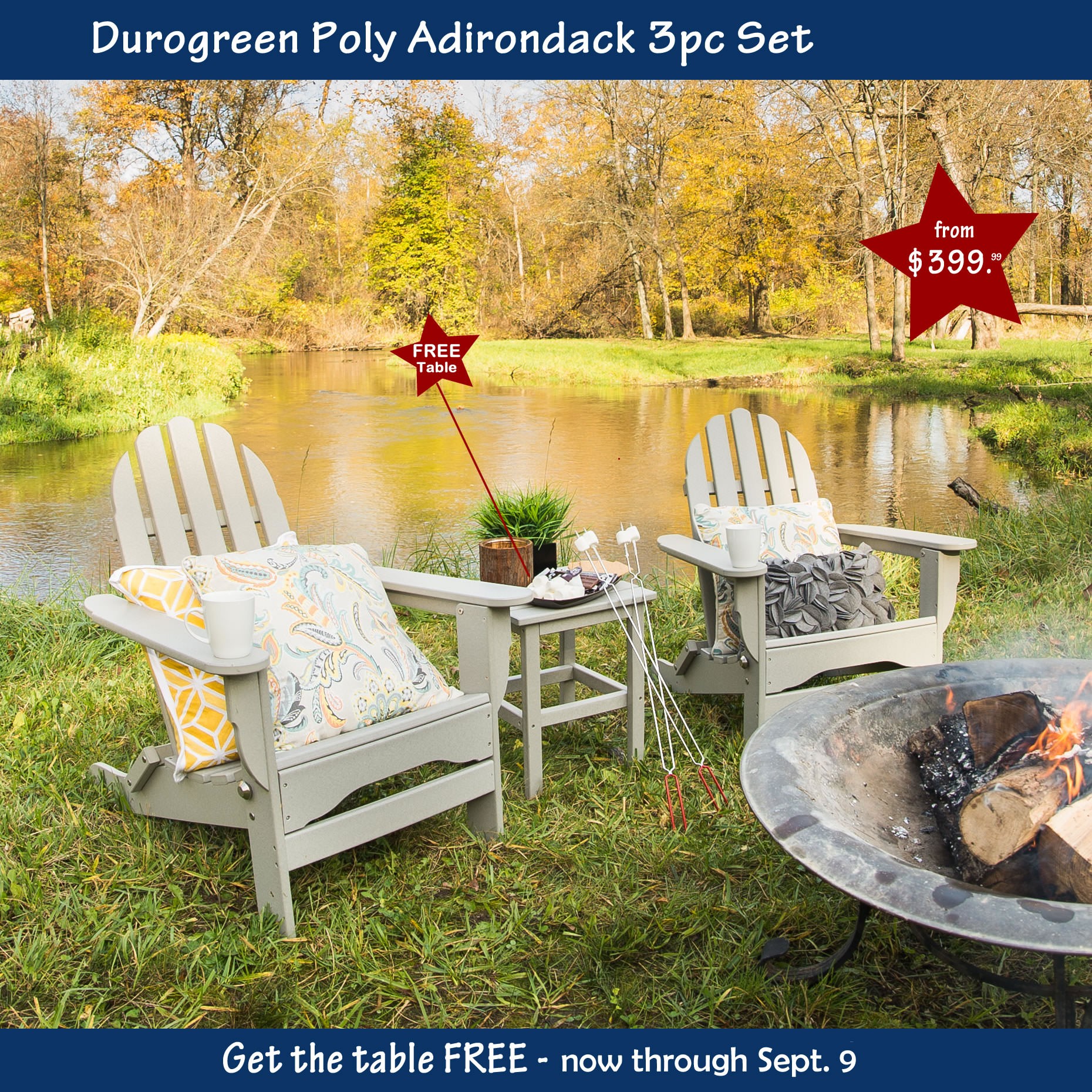 Durogreen™ Adirondack Conversation Set