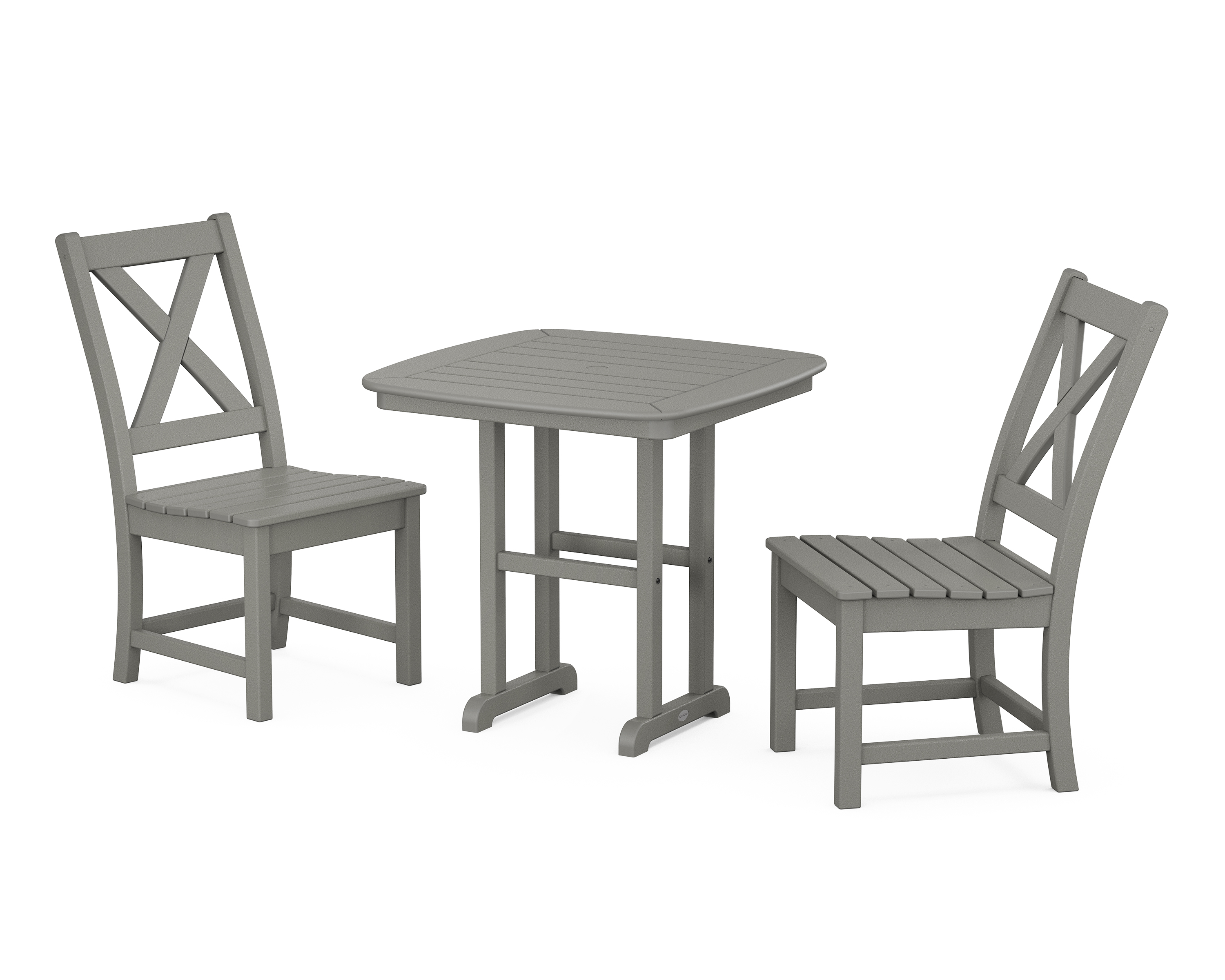 POLYWOOD Braxton Side Chair 3-Piece Dining Set