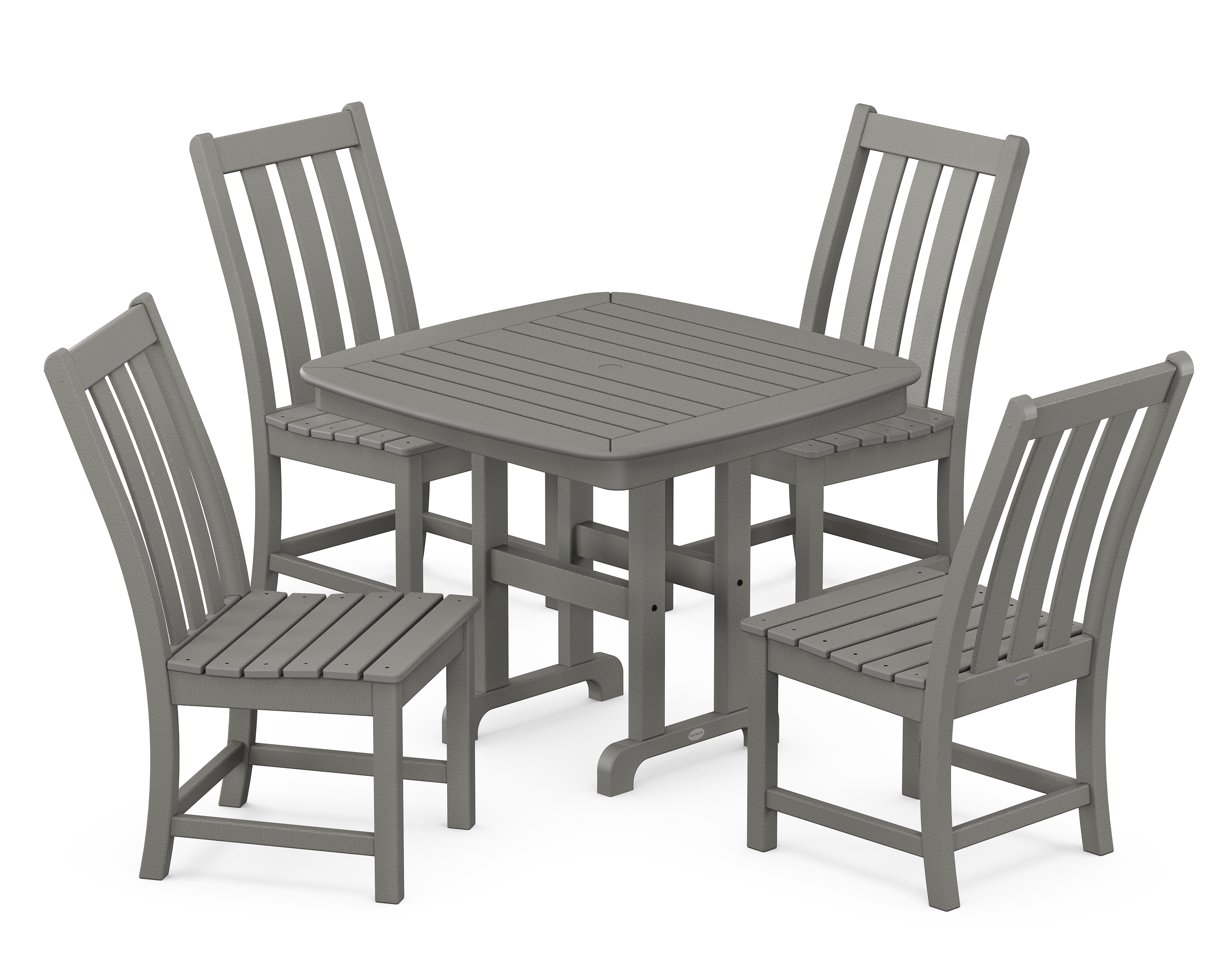 POLYWOOD Vineyard 5-Piece Side Chair Dining Set