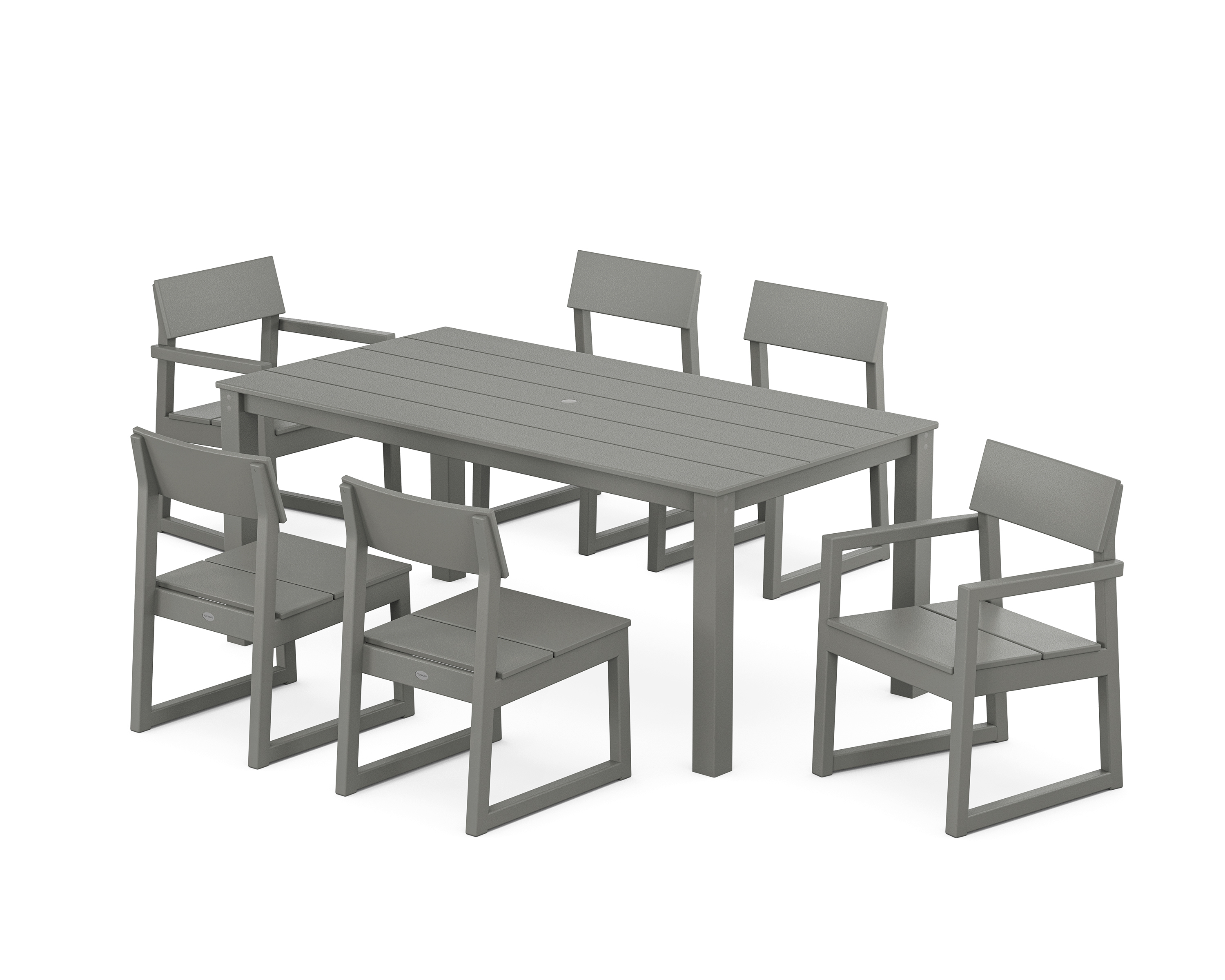 POLYWOOD EDGE 7-Piece Parsons Dining Set