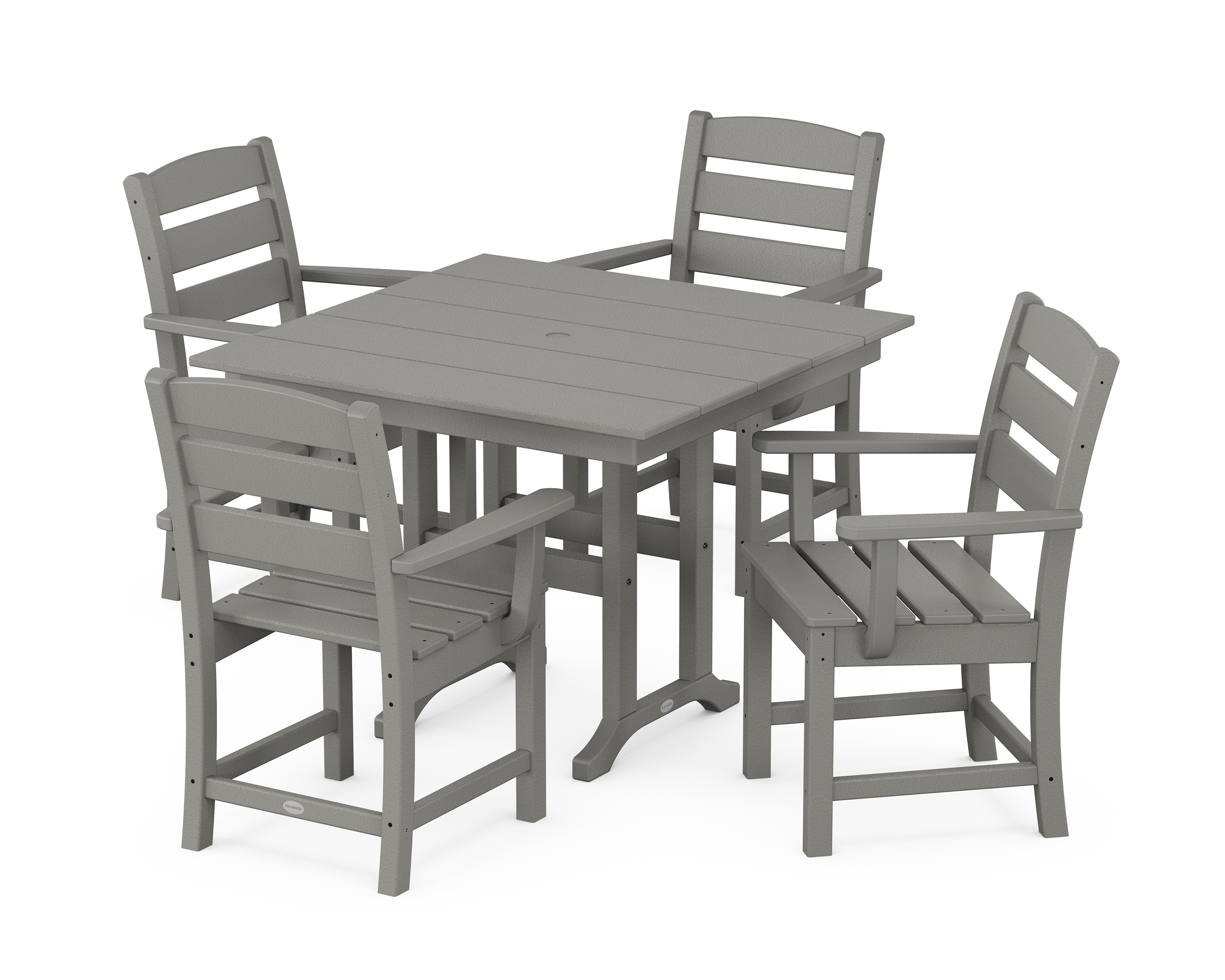POLYWOOD Lakeside 5-Piece Farmhouse Dining Set