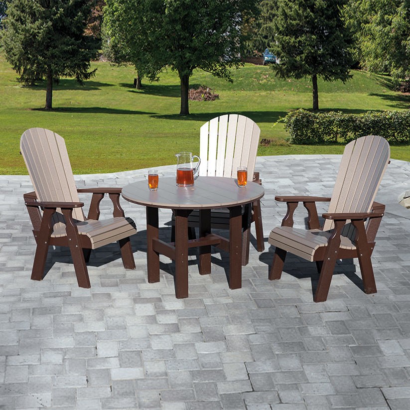 Amish Craft Poly Fanback Dining Set