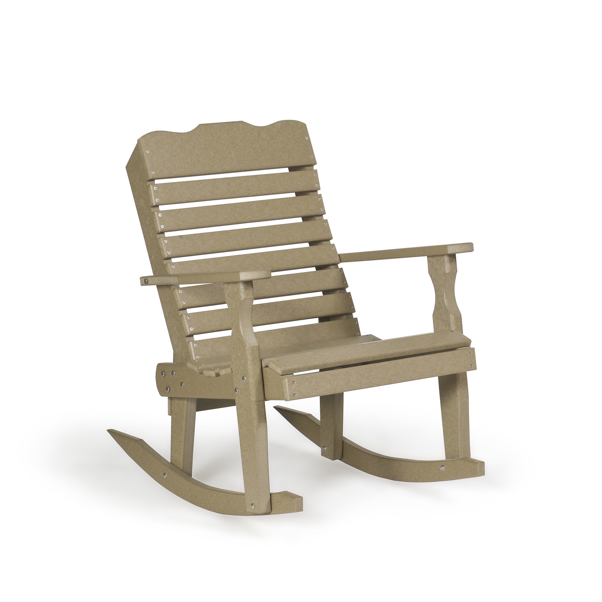 Amish Poly Single Curve Back Rocker