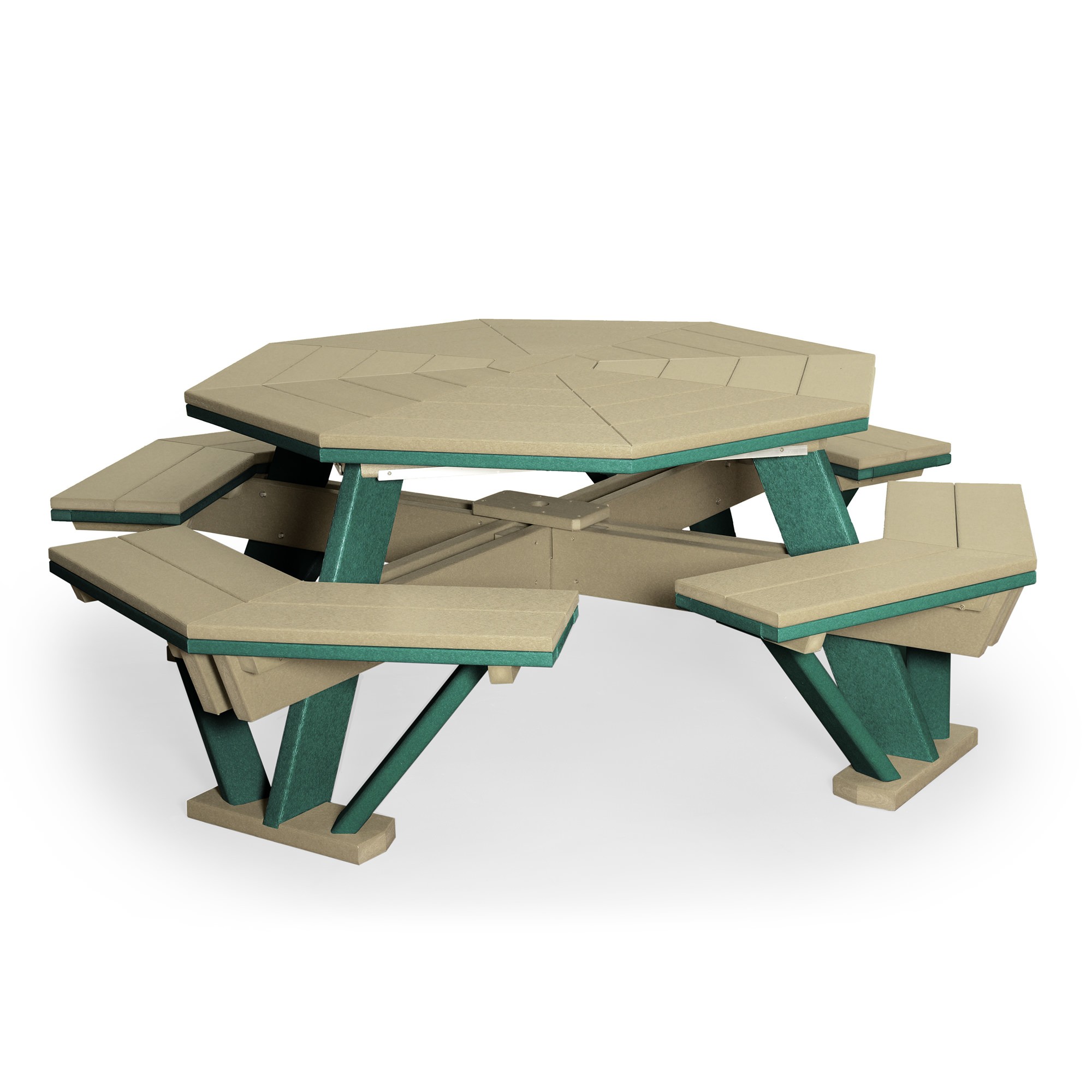Finch Amish Poly Octagon Picnic Table