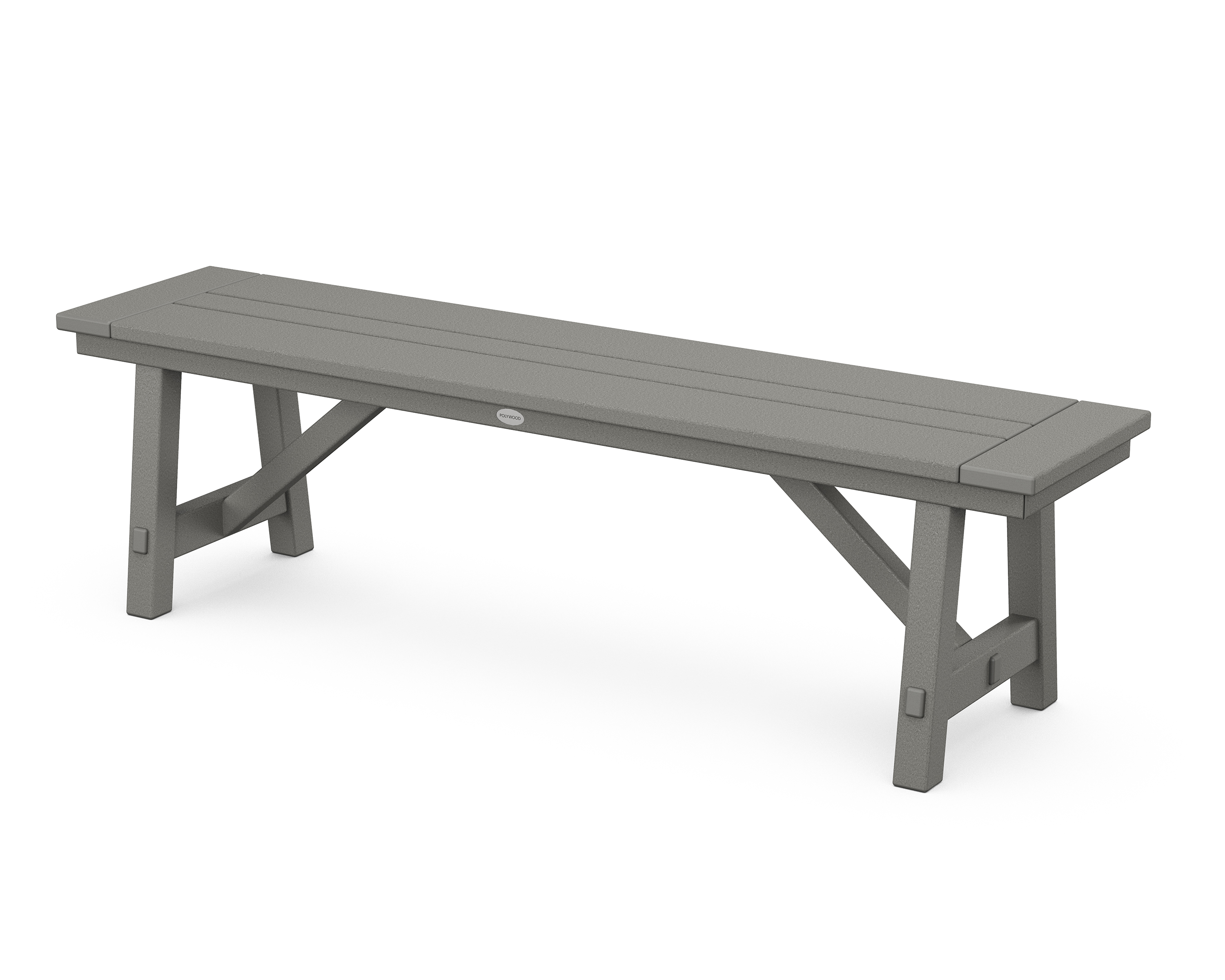 POLYWOOD Rustic Farmhouse 60" Backless Bench