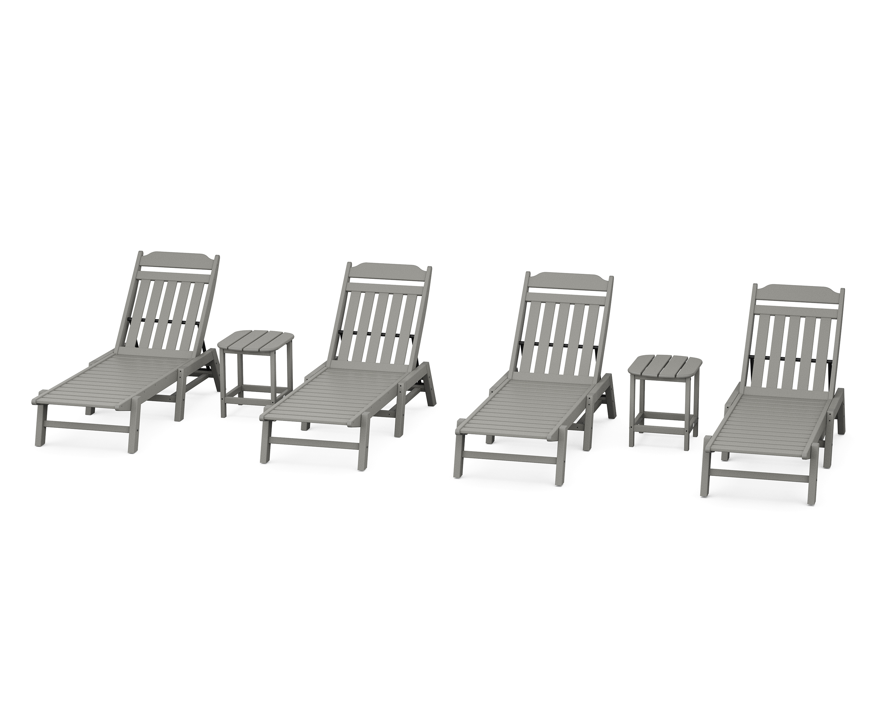 POLYWOOD Cottage 6-Piece Chaise Set