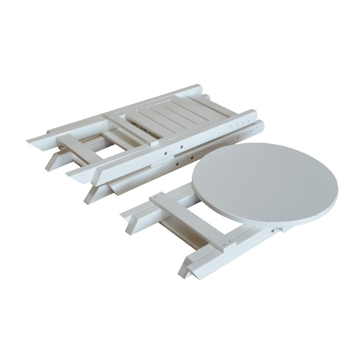 A&L Furniture Coronado Round Folding Bistro Set