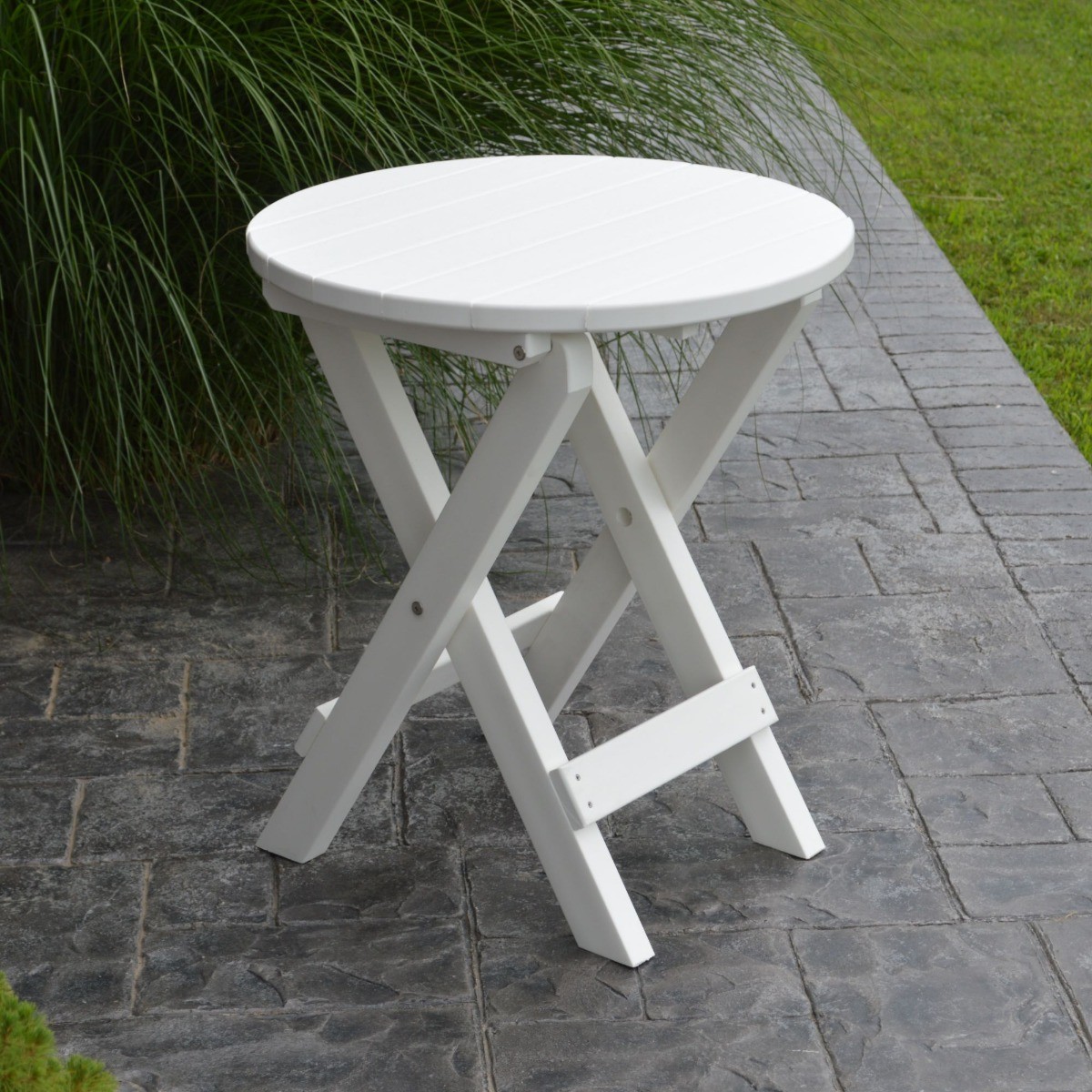A&L Furniture Round Folding Bistro Table