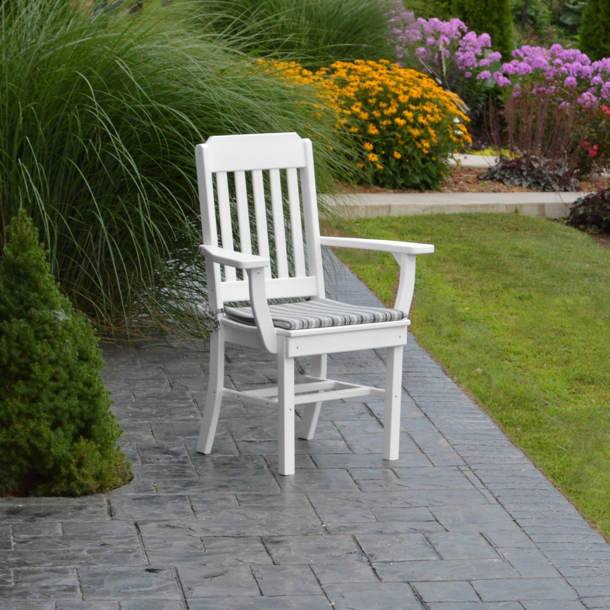 A&L Furniture Traditional Dining Chair With Arms
