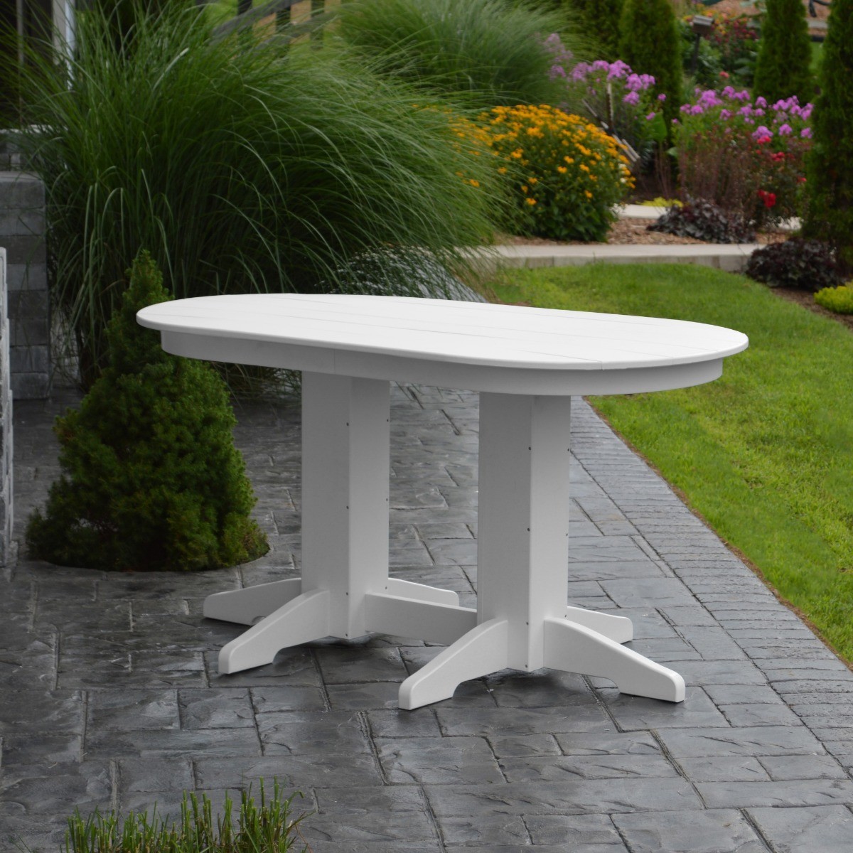 A&L Furniture 5 ft in Oval Dining Table