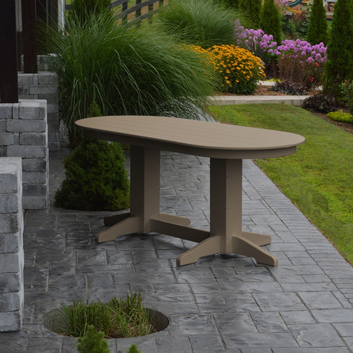 A&L Furniture 6 ft Oval Dining Table