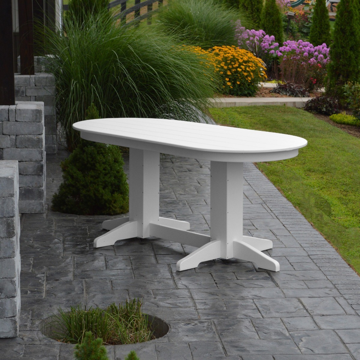 A&L Furniture 6 ft Oval Dining Table