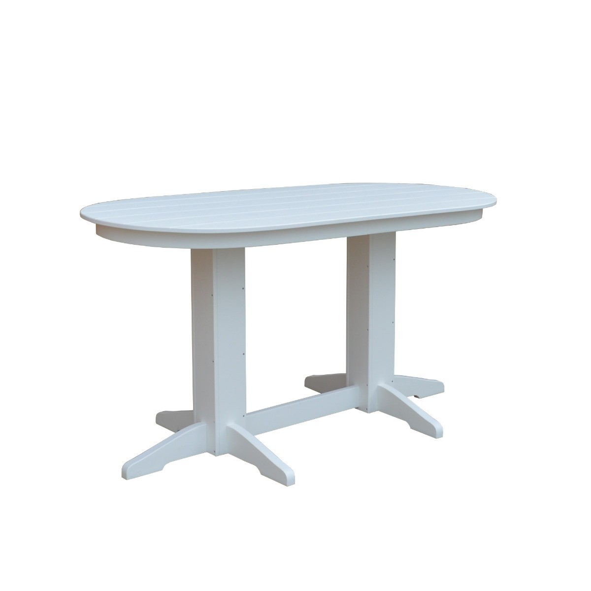 A&L Furniture 6 ft Oval Counter Table