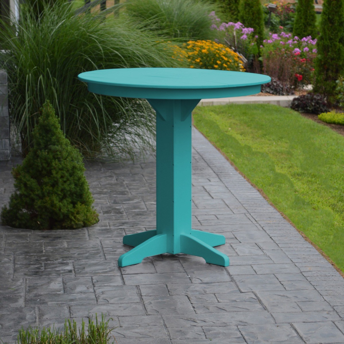 A&L Furniture 44 in Round Bar Table