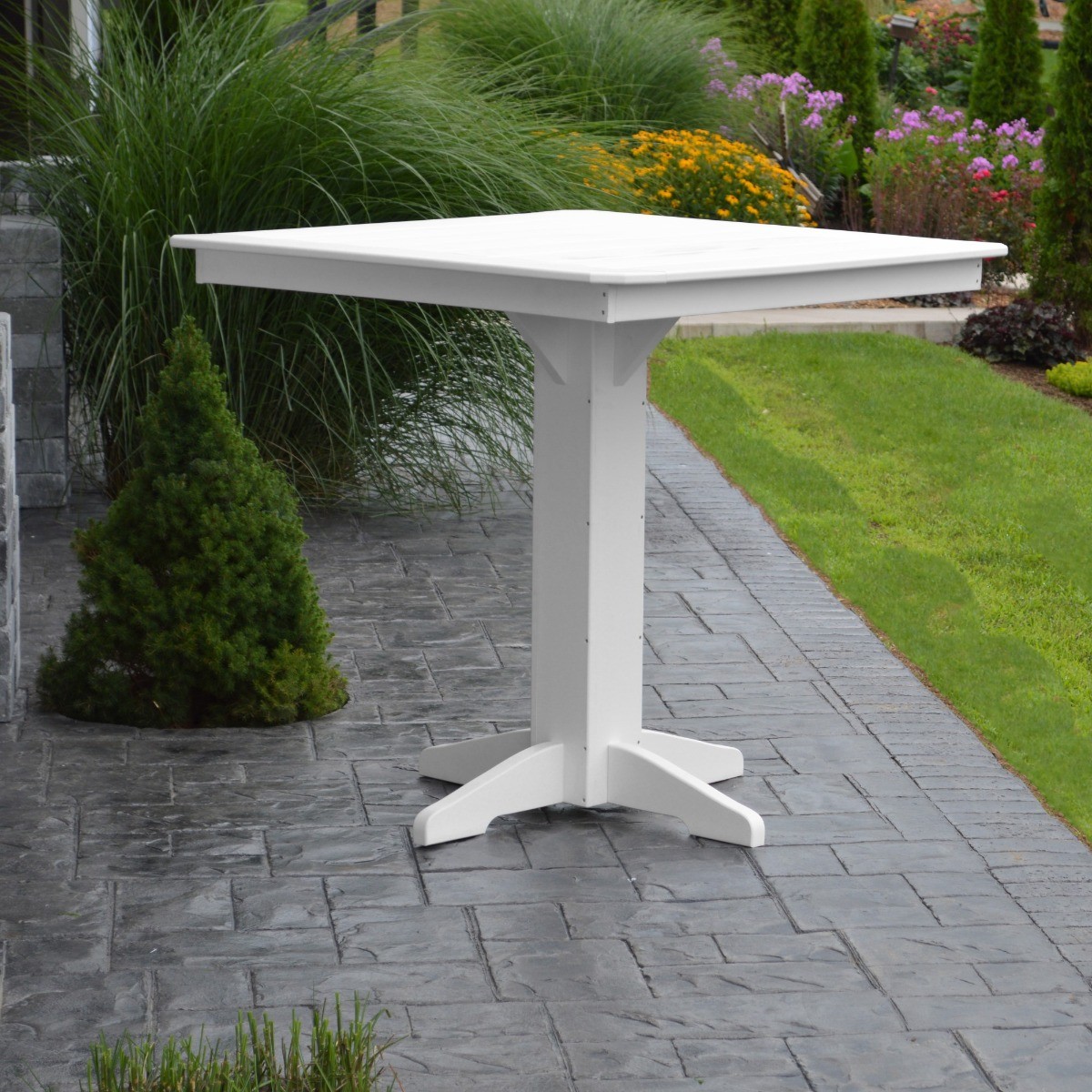 A&L Furniture 44 in Square Bar Table