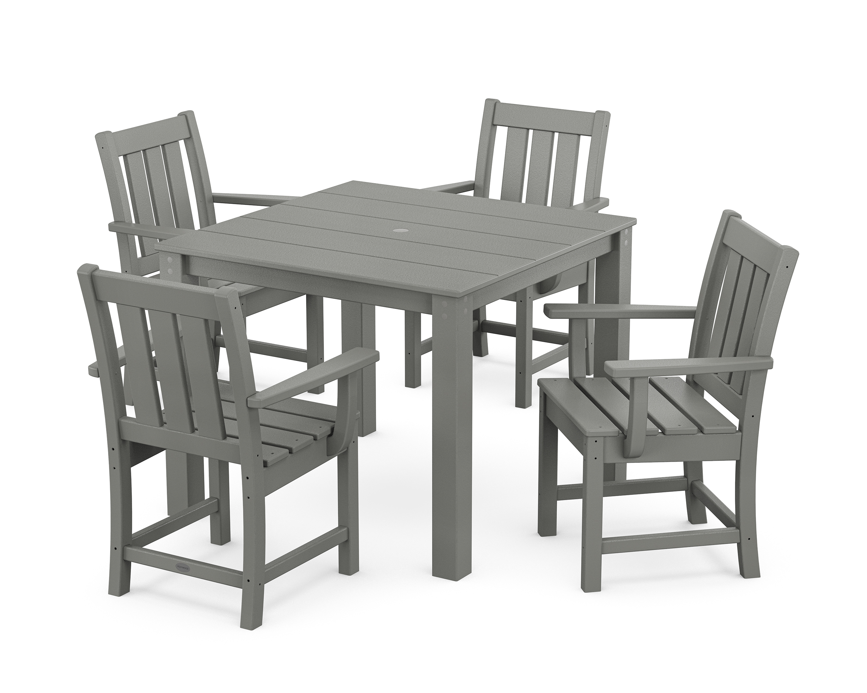 POLYWOOD Oxford 5-Piece Parsons Dining Set