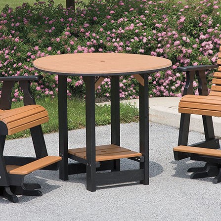 Amish Craft Poly 44in Round Pub Table