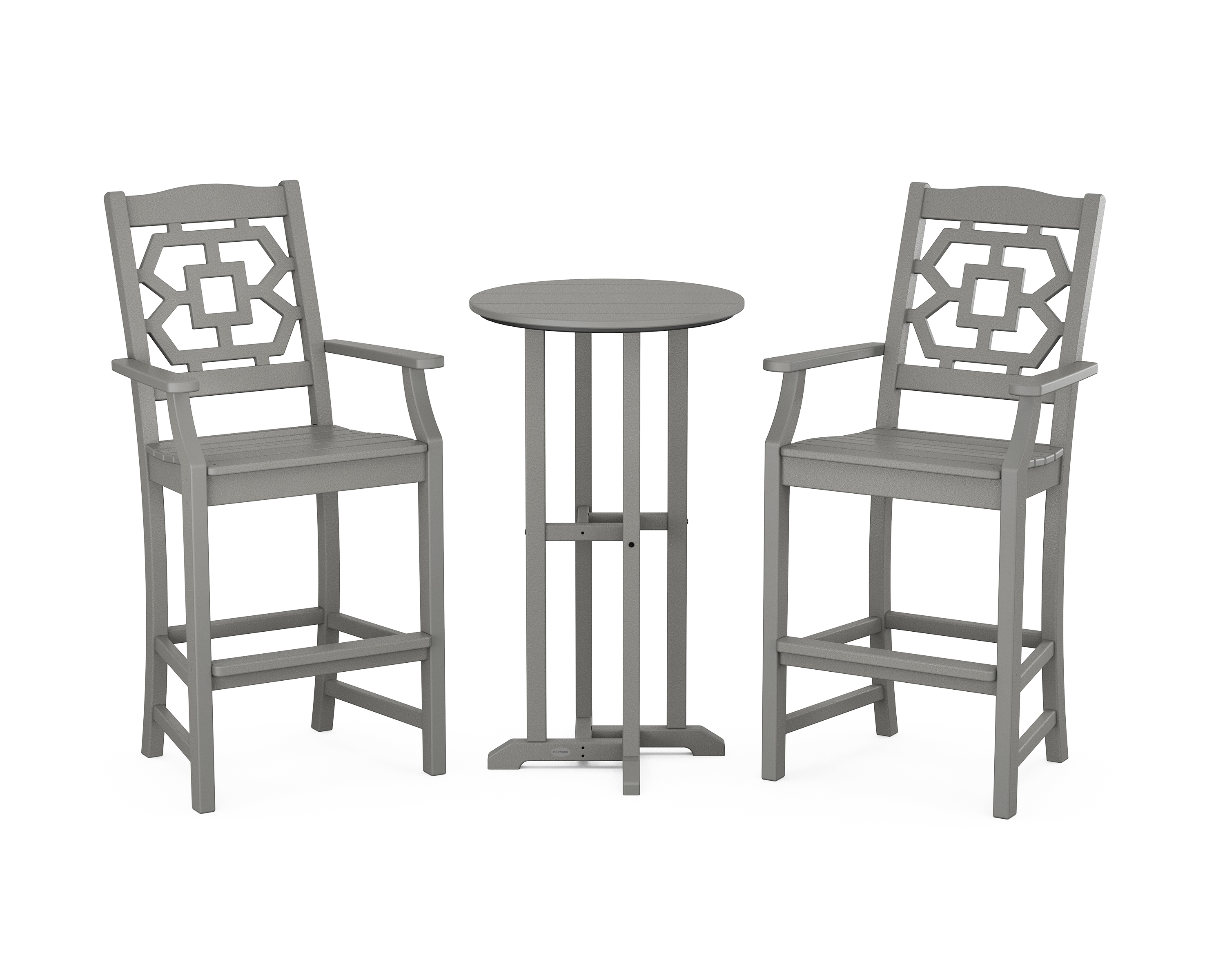 POLYWOOD Chinoiserie 3-Piece Farmhouse Bar Set