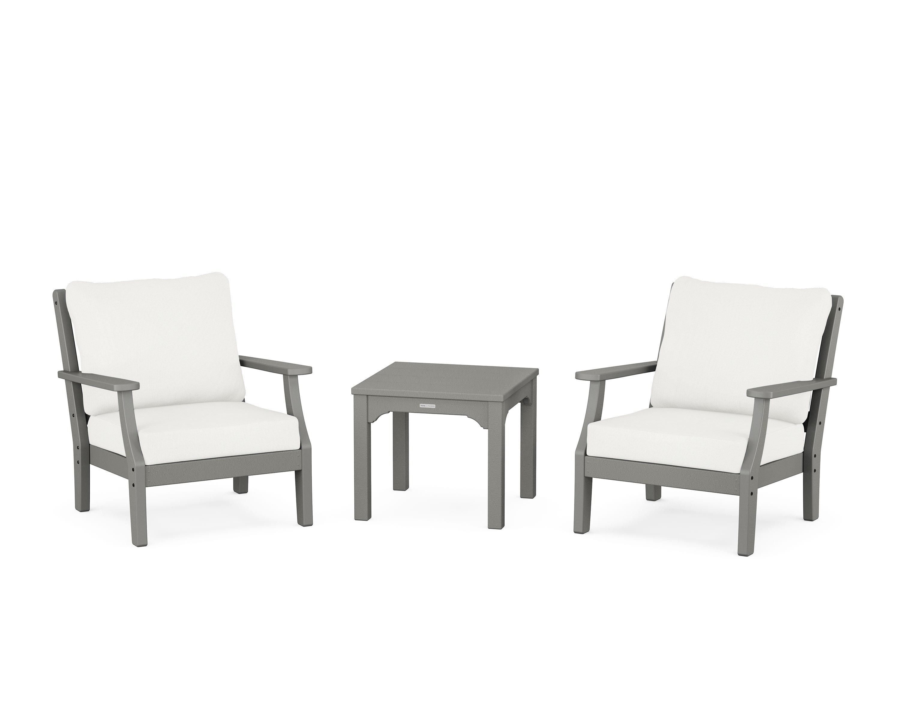 POLYWOOD Chinoiserie 3-Piece Deep Seating Set