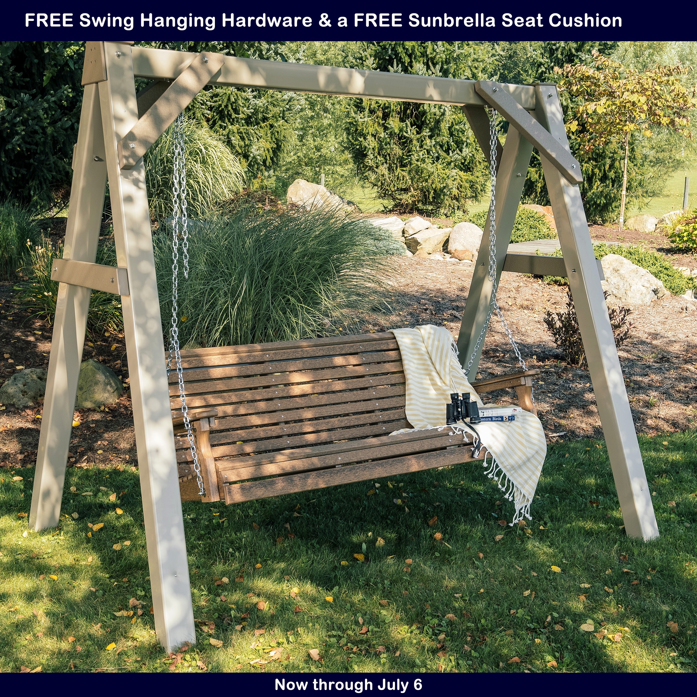 Luxcraft Plain 5 ft Swing Set