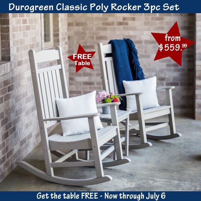 Durogreen™ Classic Poly Rocker Seating Set