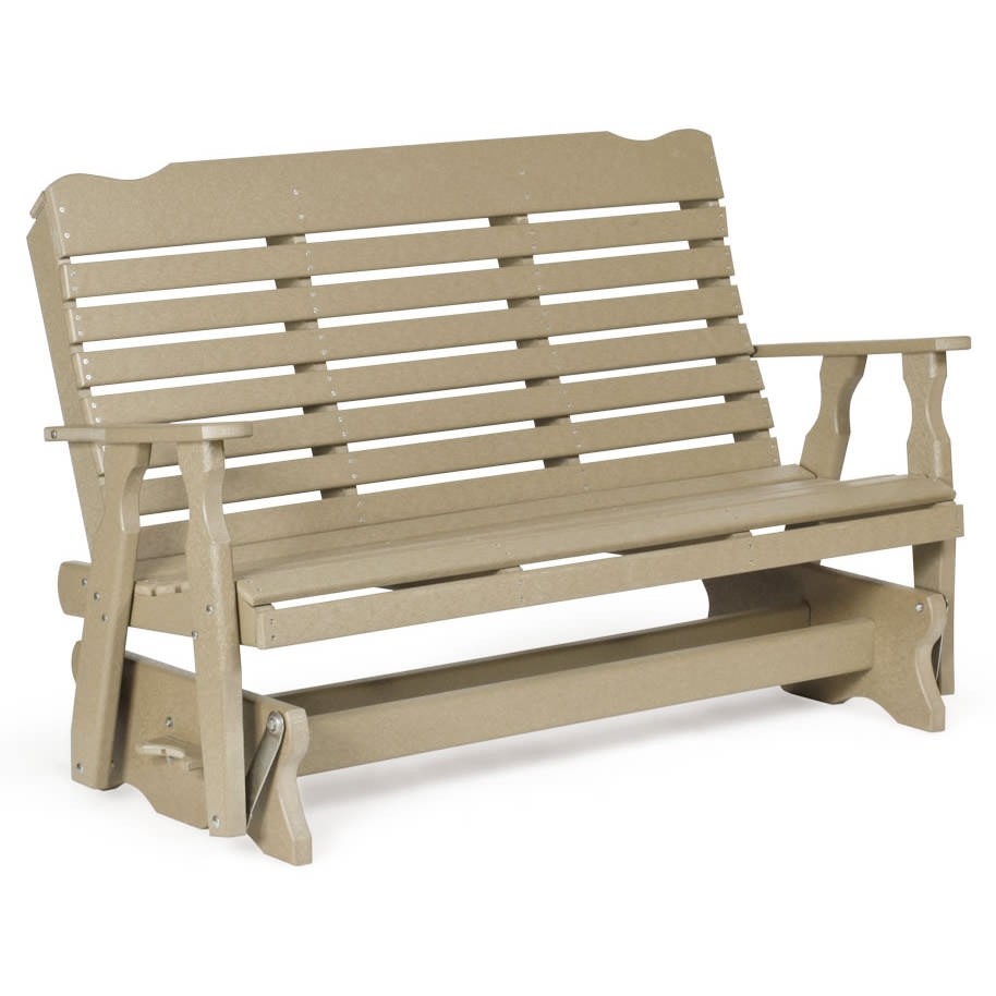 Amish 5 ft Poly Curve-Back Glider