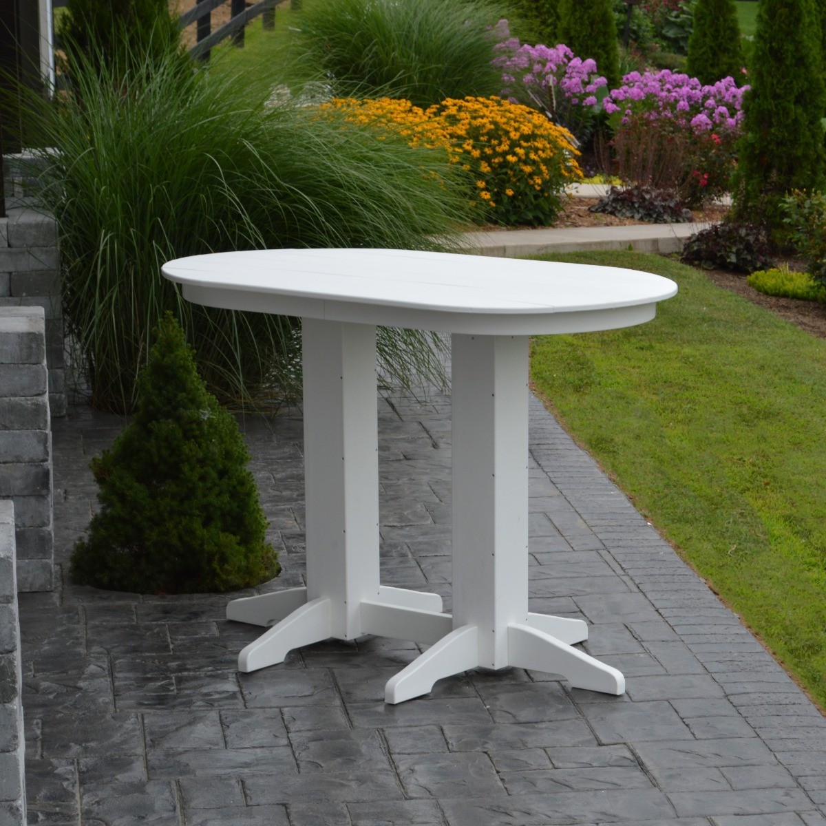 A&L Furniture 5 ft Oval Bar Table