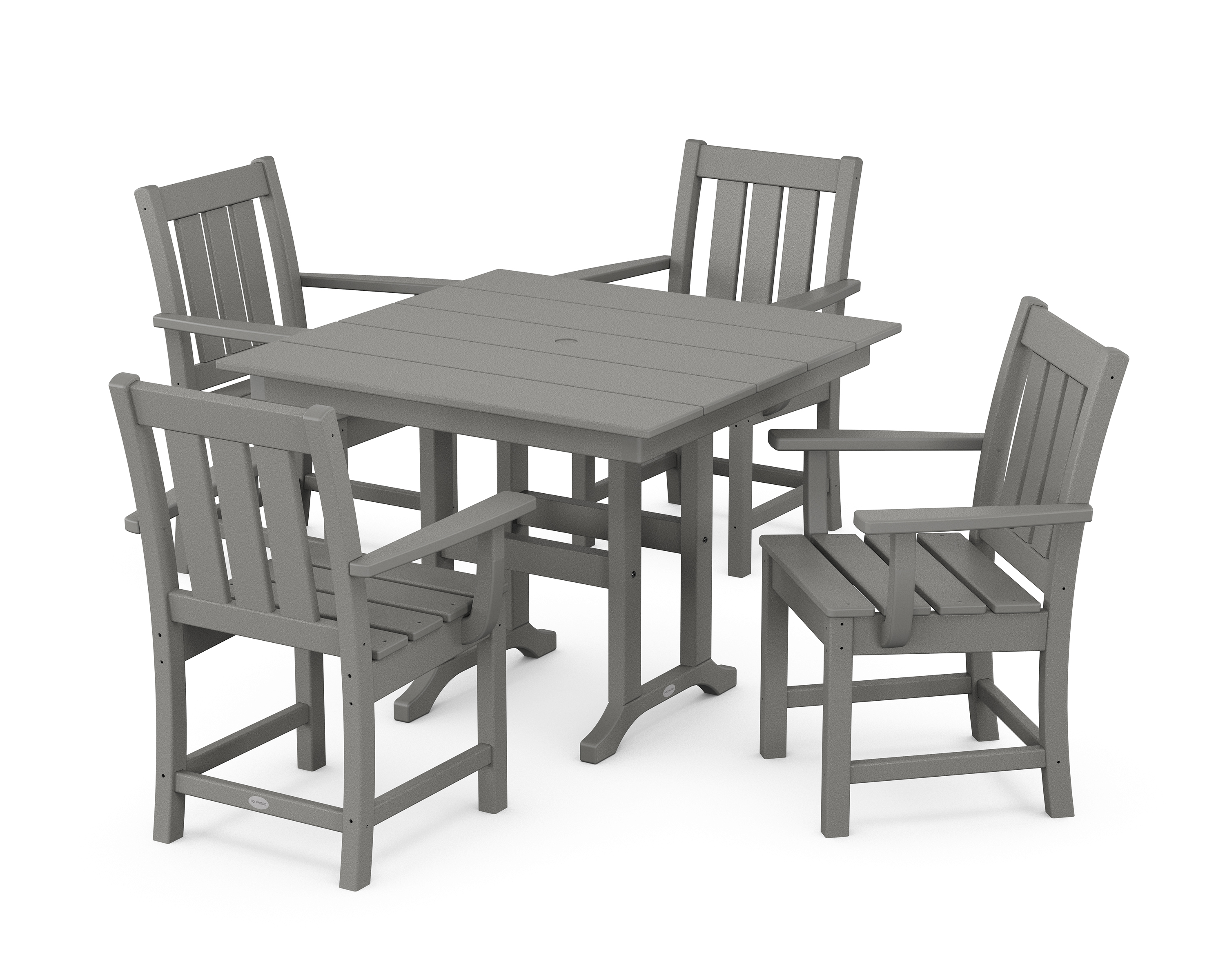 POLYWOOD Oxford 5-Piece Farmhouse Dining Set