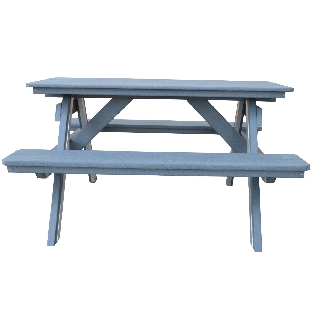 A&L Furniture 5 ft Table w/ Attached Benches