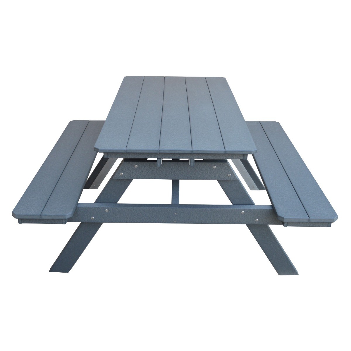 A&L Furniture 5 ft Table w/ Attached Benches