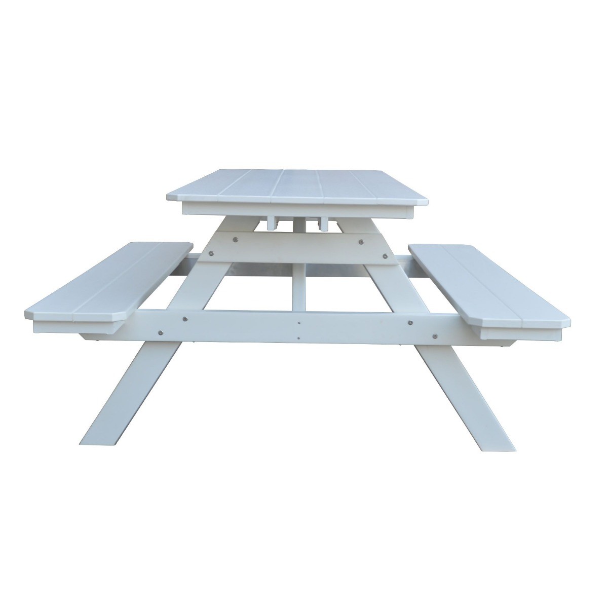 A&L Furniture 6 ft Table w/ Attached Benches