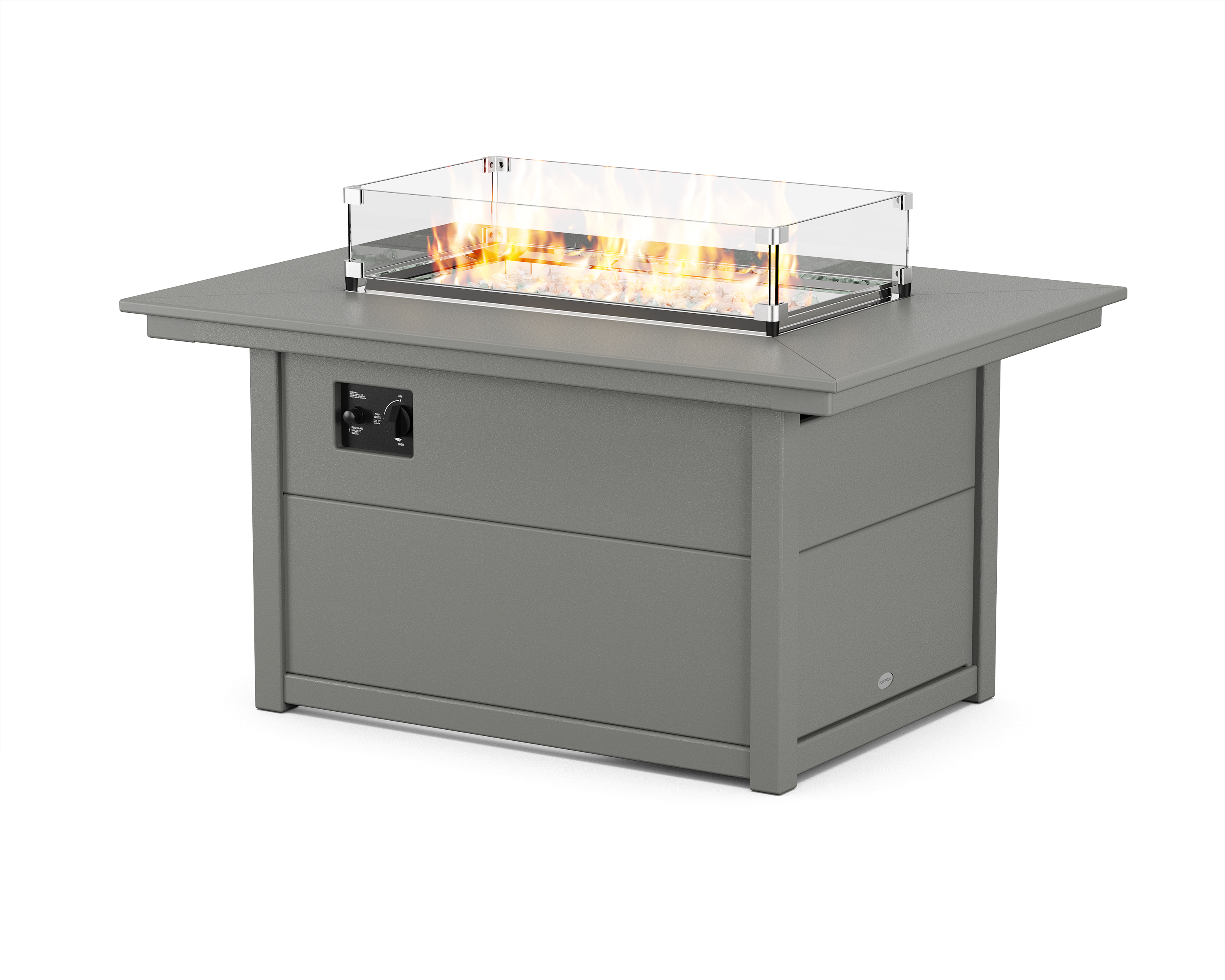 POLYWOOD Rectangle 34" X 46" Fire Pit Table