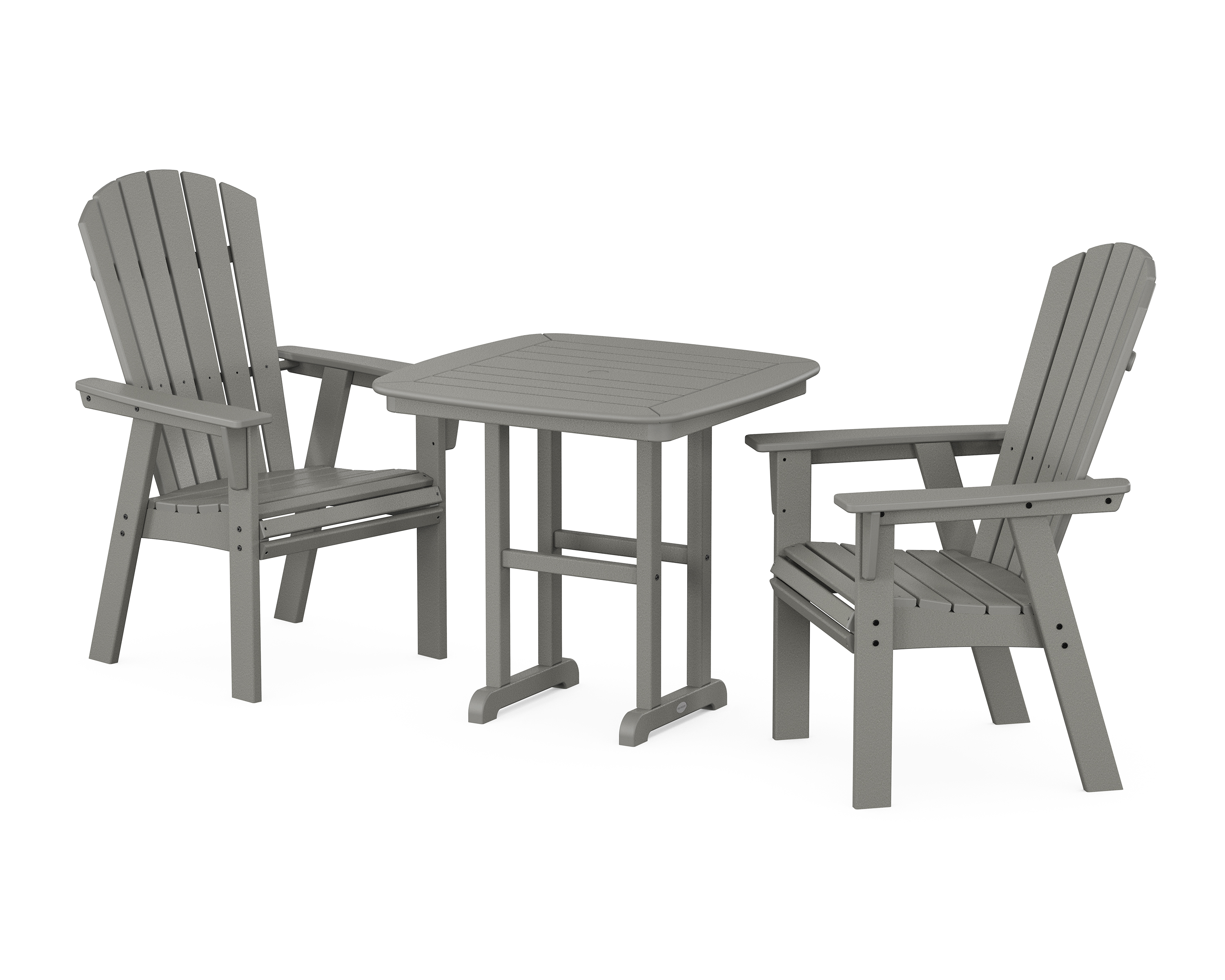 POLYWOOD Nautical Adirondack 3-Piece Dining Set