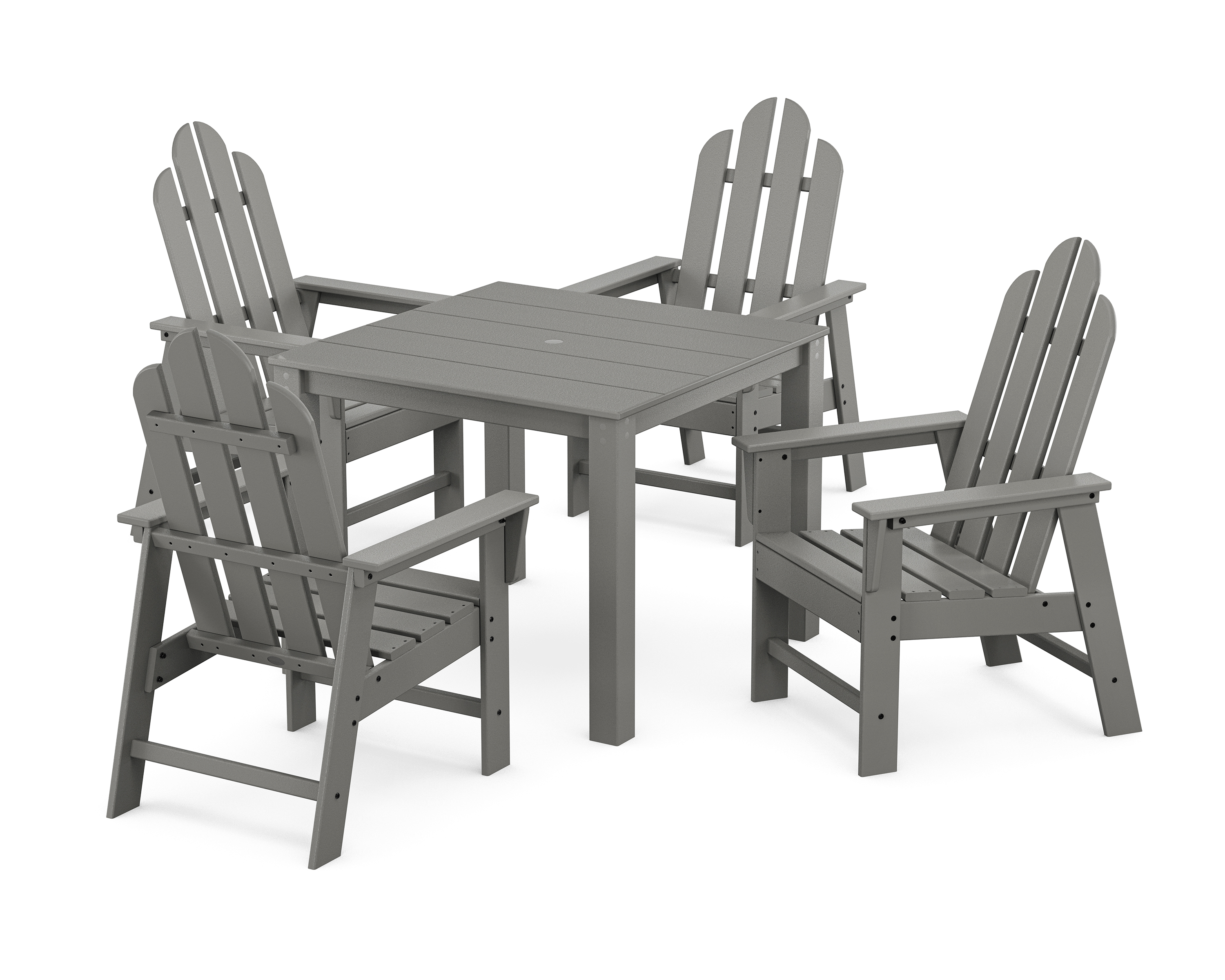 POLYWOOD Long Island 5-Piece Parsons Dining Set